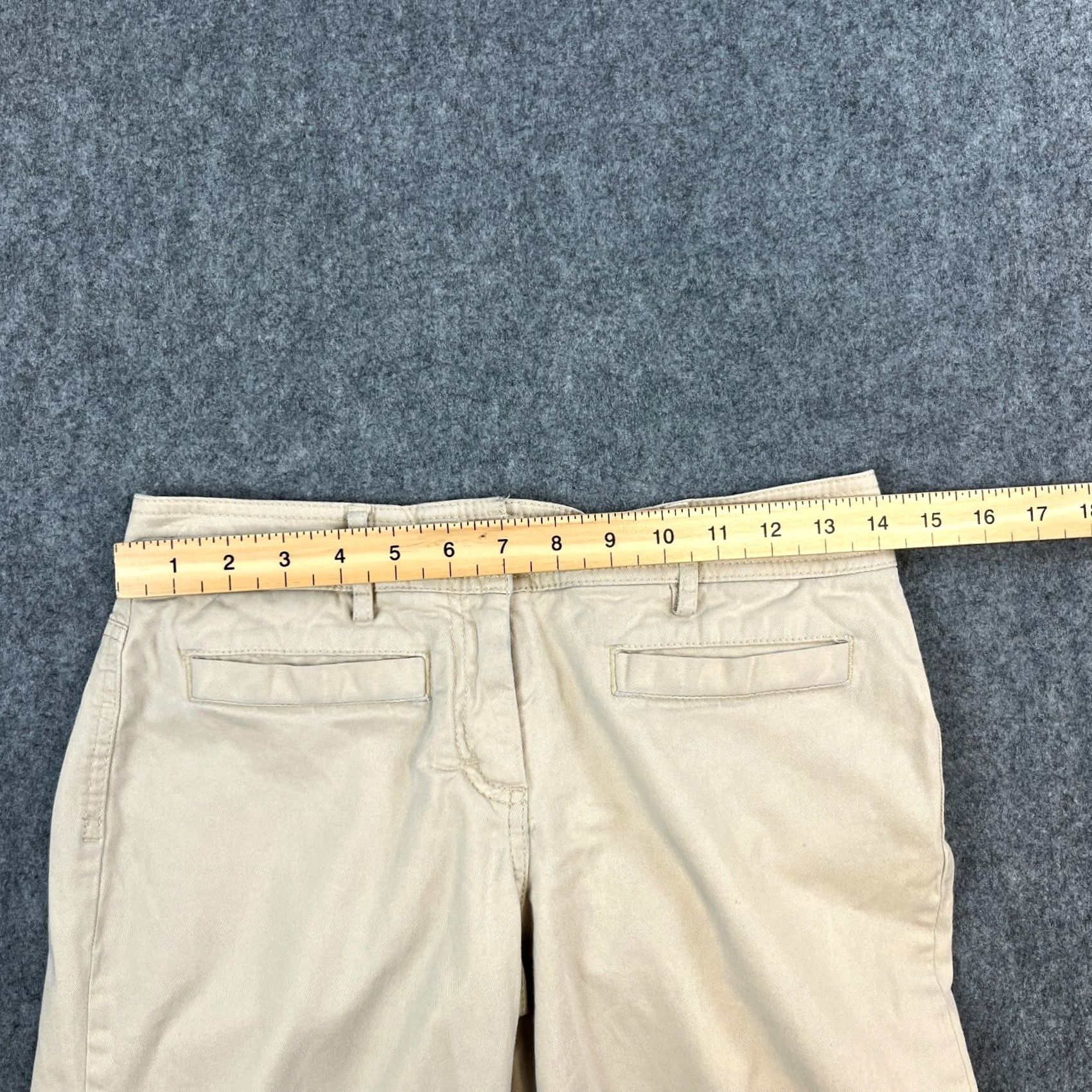 Tommy Hilfiger Tommy Hilfiger Womens Trousers Bootcut 28 30 UK 8 Cream Low Rise Chino Pants Cargo/Workwear Suitable Mens Womens Size 30" / US 8 / IT 44 - 7 Thumbnail