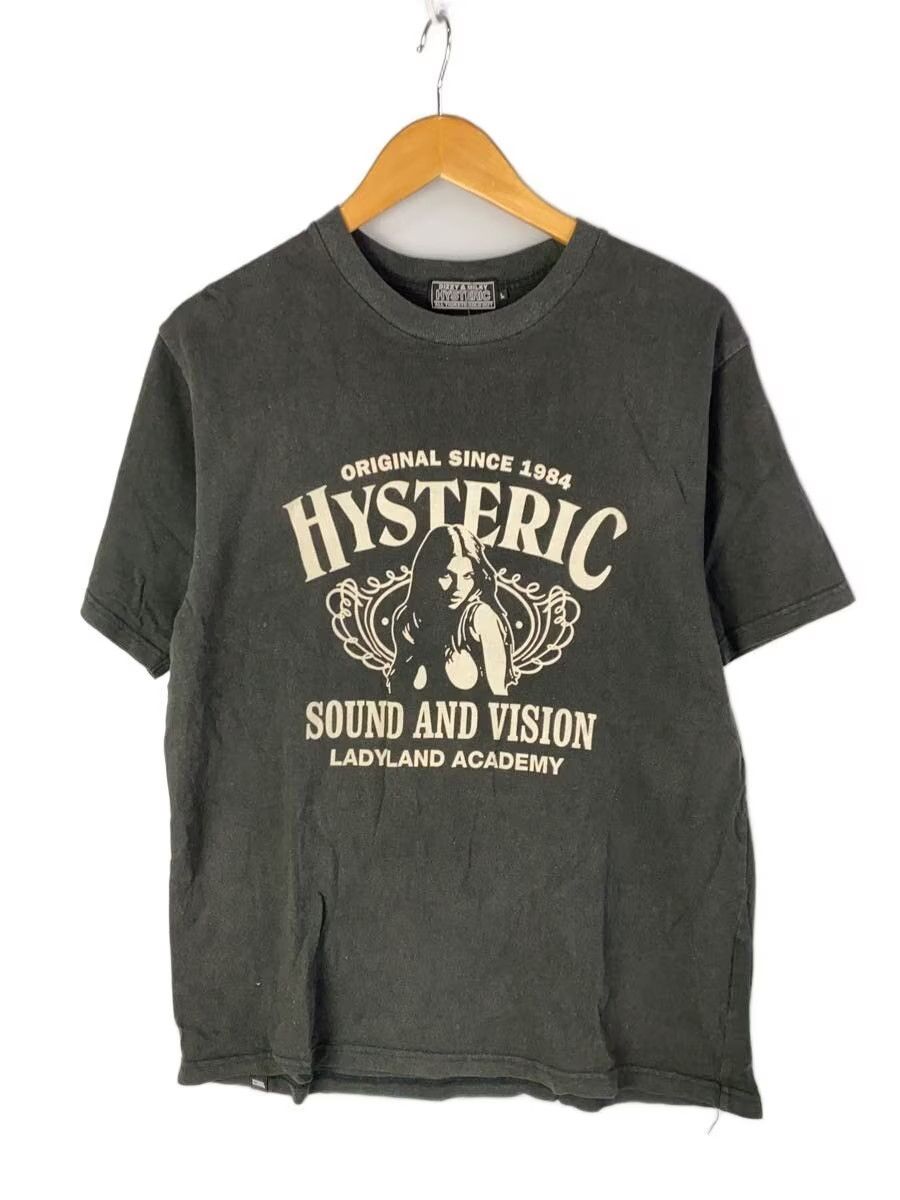 L❤️HYSTERIC GLAMOUR SOUND AND VISION Tシャツ HYSTERIC GLAMOUR - [ラスト1点] SOUND&VISION Tシャツ / ブラック | Tempt