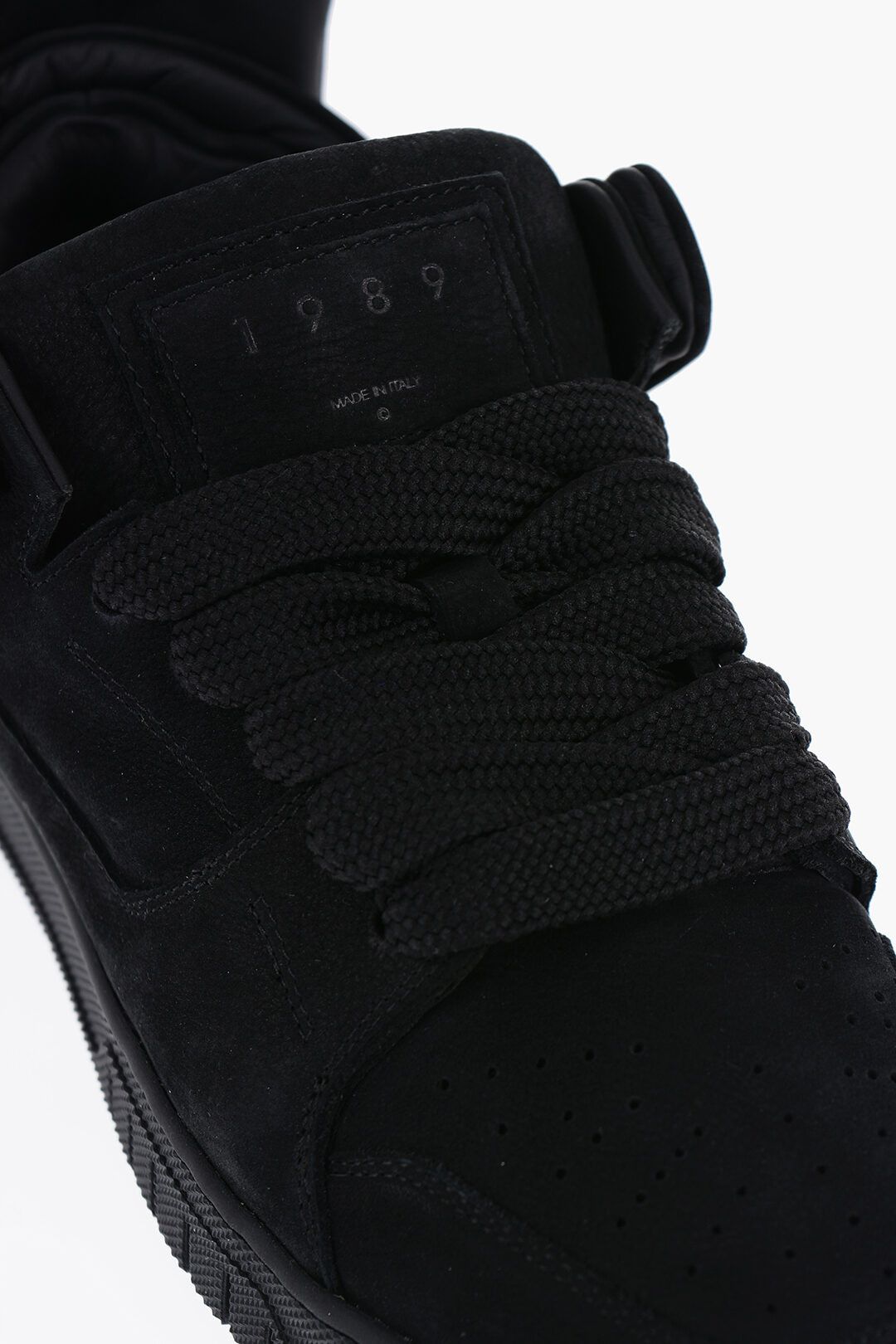 1989 STUDIO og1mm0325 Suede Low-Top Sneakers in Black Size US 5.5 / EU 38 - 4 Thumbnail
