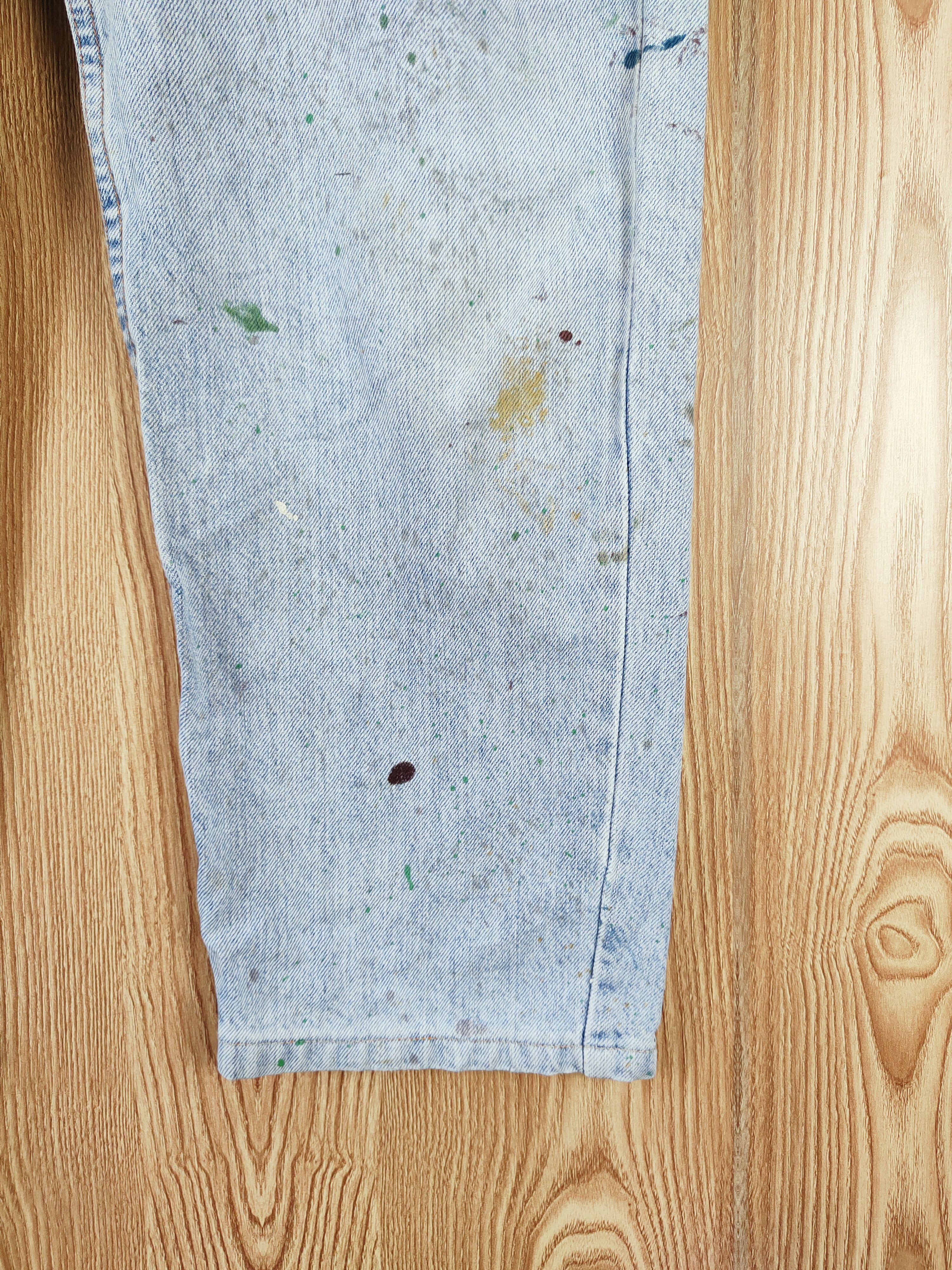 Levi's Levi's painter vintage Blue Distressed Ripped Jeans #W539 Size US 33 - 6 Thumbnail