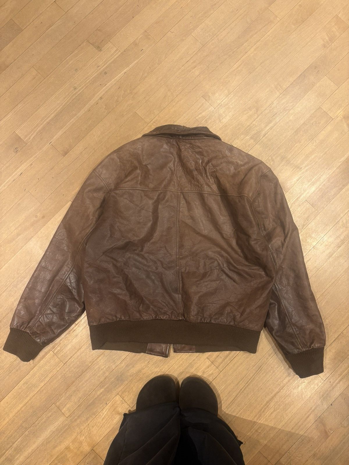 Vintage Vintage ash creek trading leather jacket Size US L / EU 52-54 / 3 - 4 Thumbnail