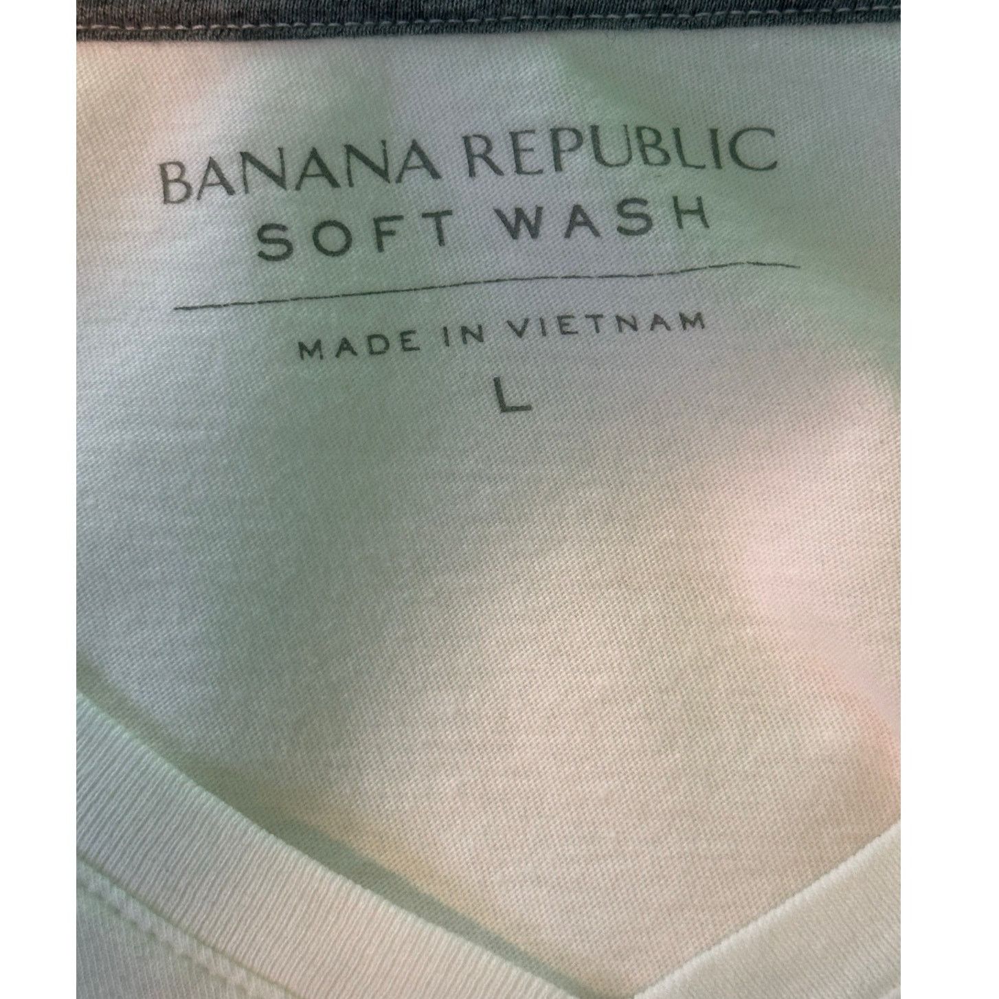 Banana Republic Banana Republic Soft Wash white short sleeves t shirt size l Size US L / EU 52-54 / 3 - 3 Thumbnail