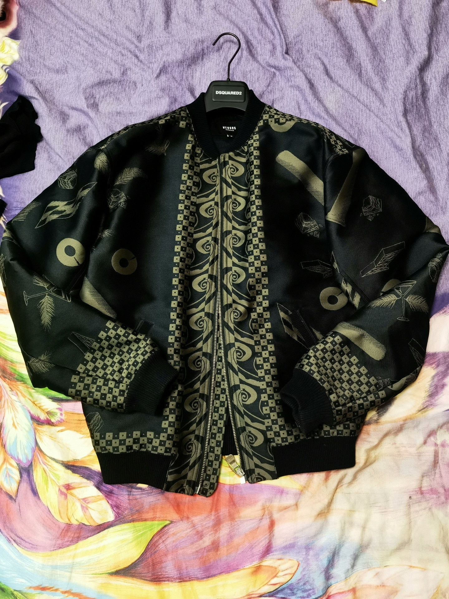 Versus Versus Versace Embroidered Baseball Jacket Size US S / EU 44-46 / 1 - 1 Thumbnail