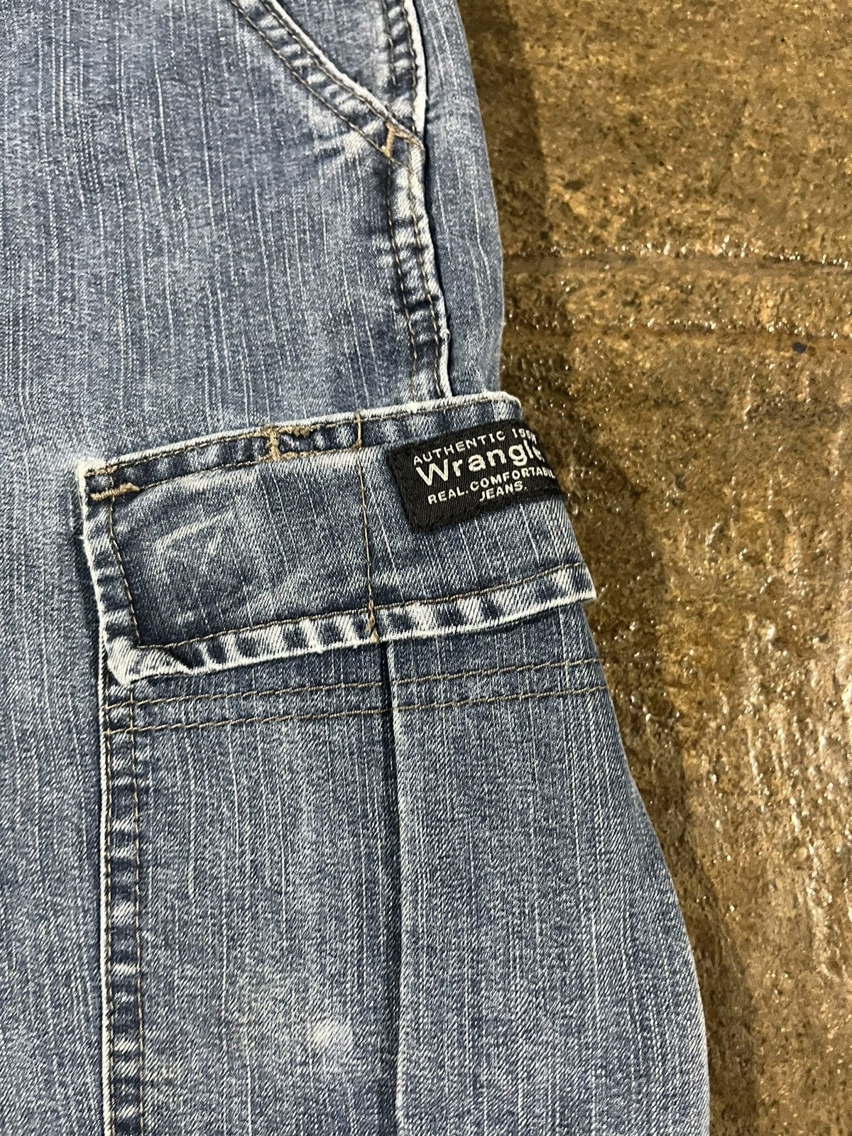 Carhartt × Vintage × Wrangler Crazy Y2K Wrangler Baggy Cargo Jorts Skater Grunge Shorts Size US 34 / EU 50 - 6 Thumbnail