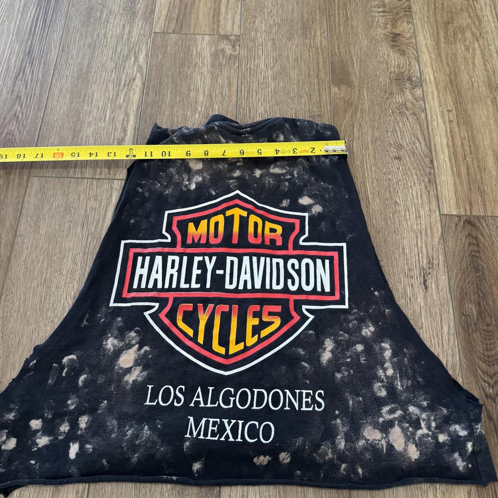 Other Vintage 90s Harley Davidson Los Algodones Mexico Biker Tank Size XL / US 12-14 / IT 48-50 - 7 Thumbnail