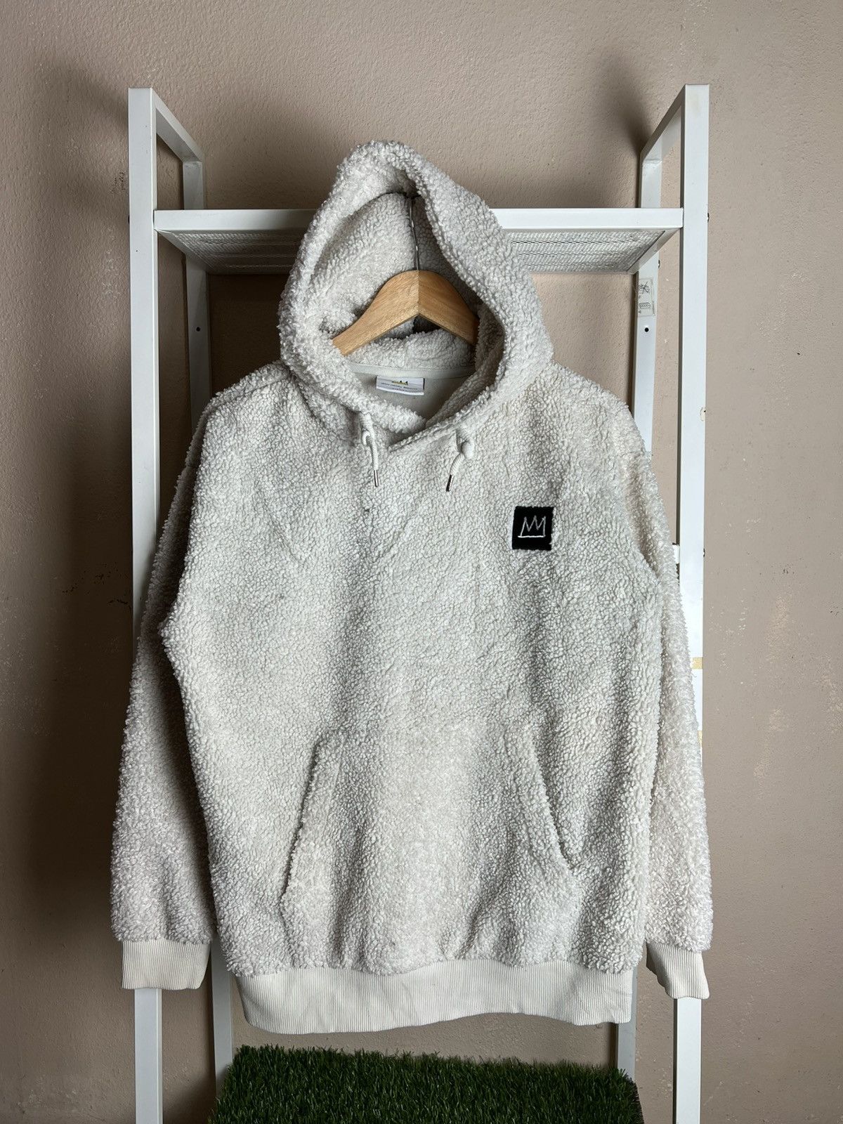 Designer × Jean-Michel Basquiat × Vintage Jean Michel Basqiuat Fleece Hooded Size US M / EU 48-50 / 2 - 1 Thumbnail