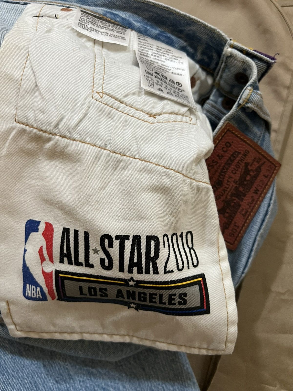 Just Don Just Don Lakers NBA Tearaway Jeans size 32 $900 Size US 32 / EU 48 - 11 Thumbnail