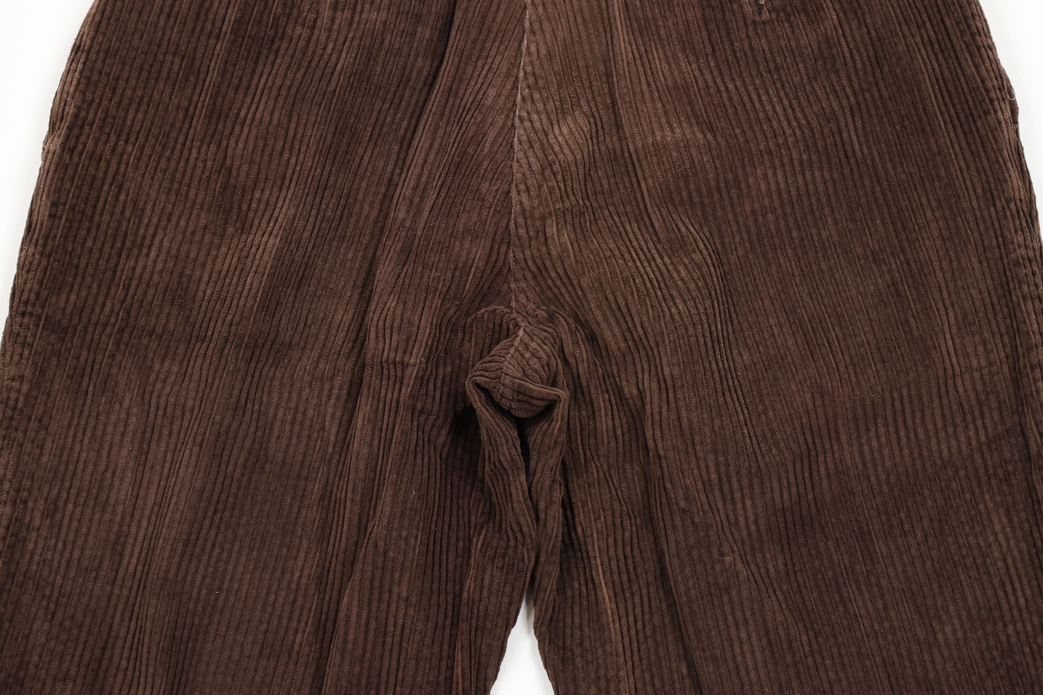 Vintage Vintage 90s Streetwear Wide Leg Corduroy Chino Pants Brown Size US 34 / EU 50 - 10 Thumbnail