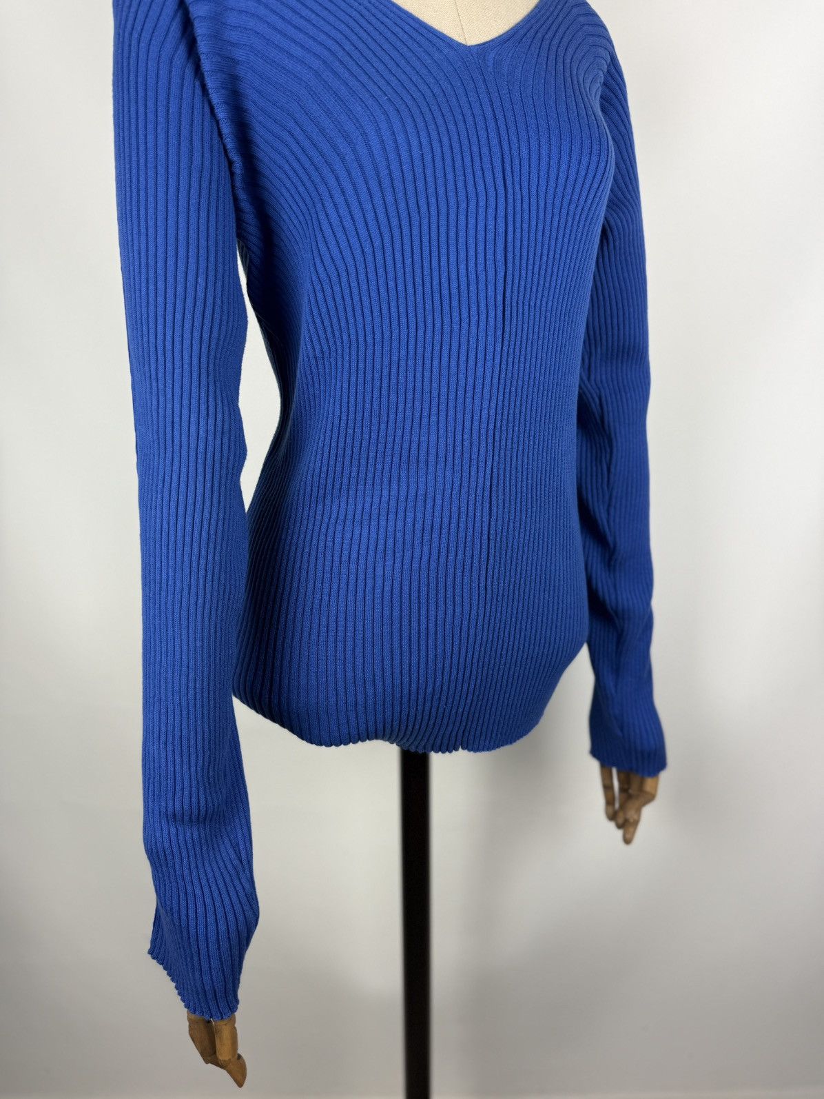 Haider Ackermann BNWT! Haider Ackermann Ribbed Knit V-neck Sweater Pullover Size S / US 4 / IT 40 - 4 Thumbnail