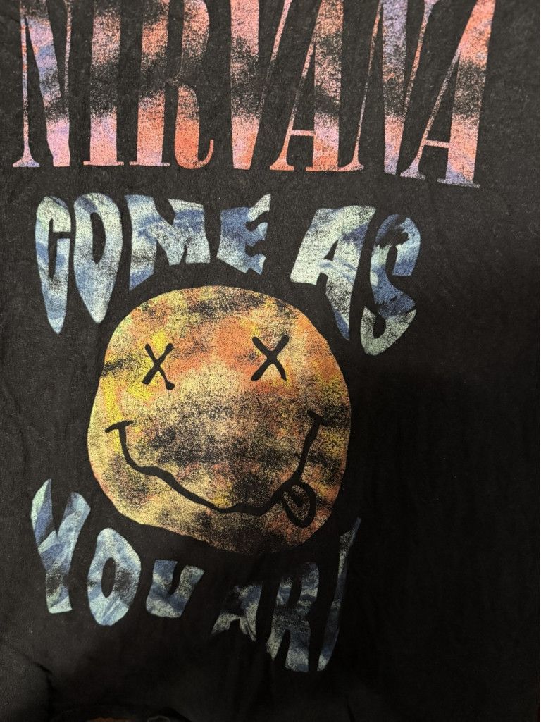 Nirvana Nirvana Vintage Come As You Are t-shirt Black Men's size M Size US M / EU 48-50 / 2 - 4 Thumbnail
