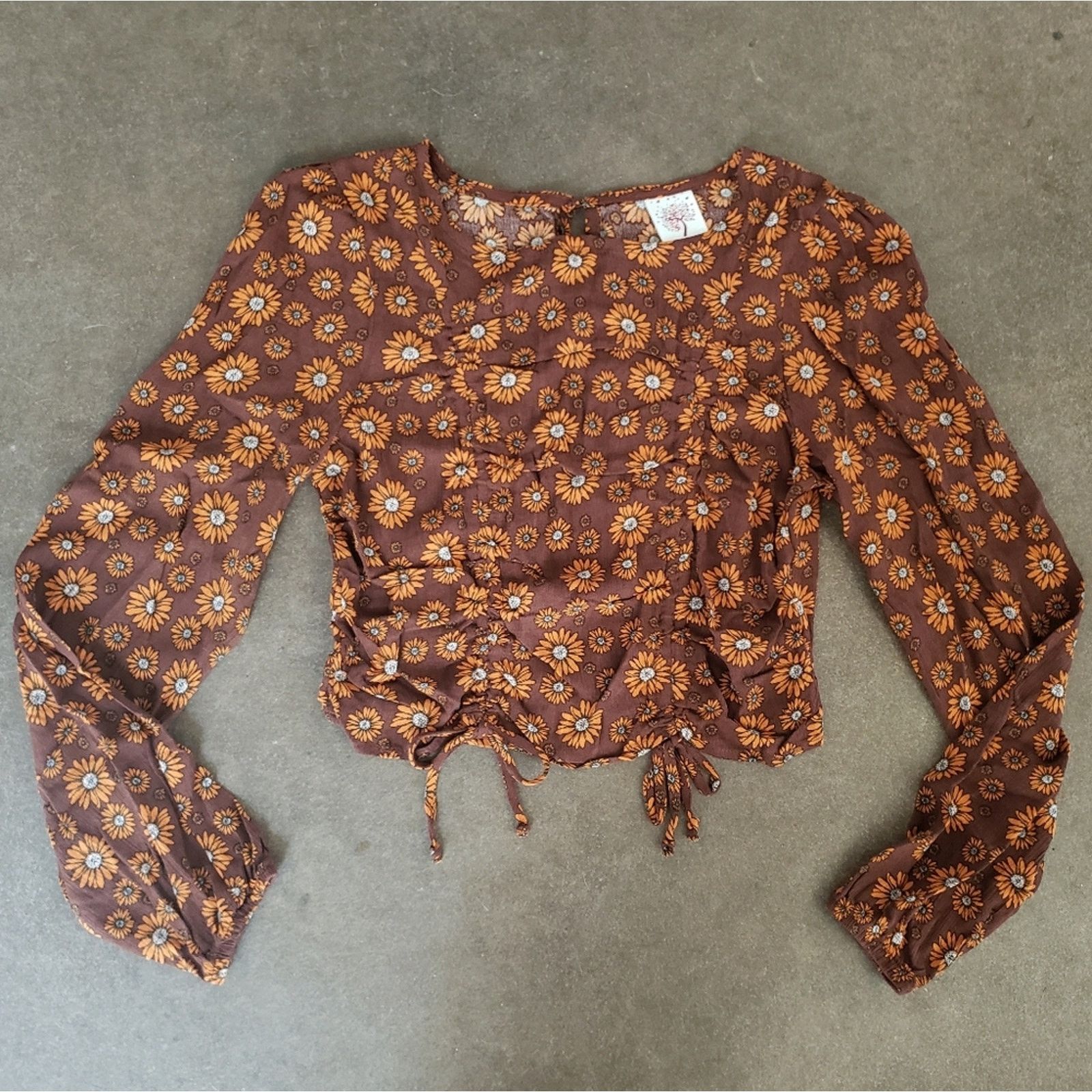 Other Multicolored Sunflower | SELF ESTEEM | Crop Long Sleeve Size M / US 6-8 / IT 42-44 - 1 Thumbnail
