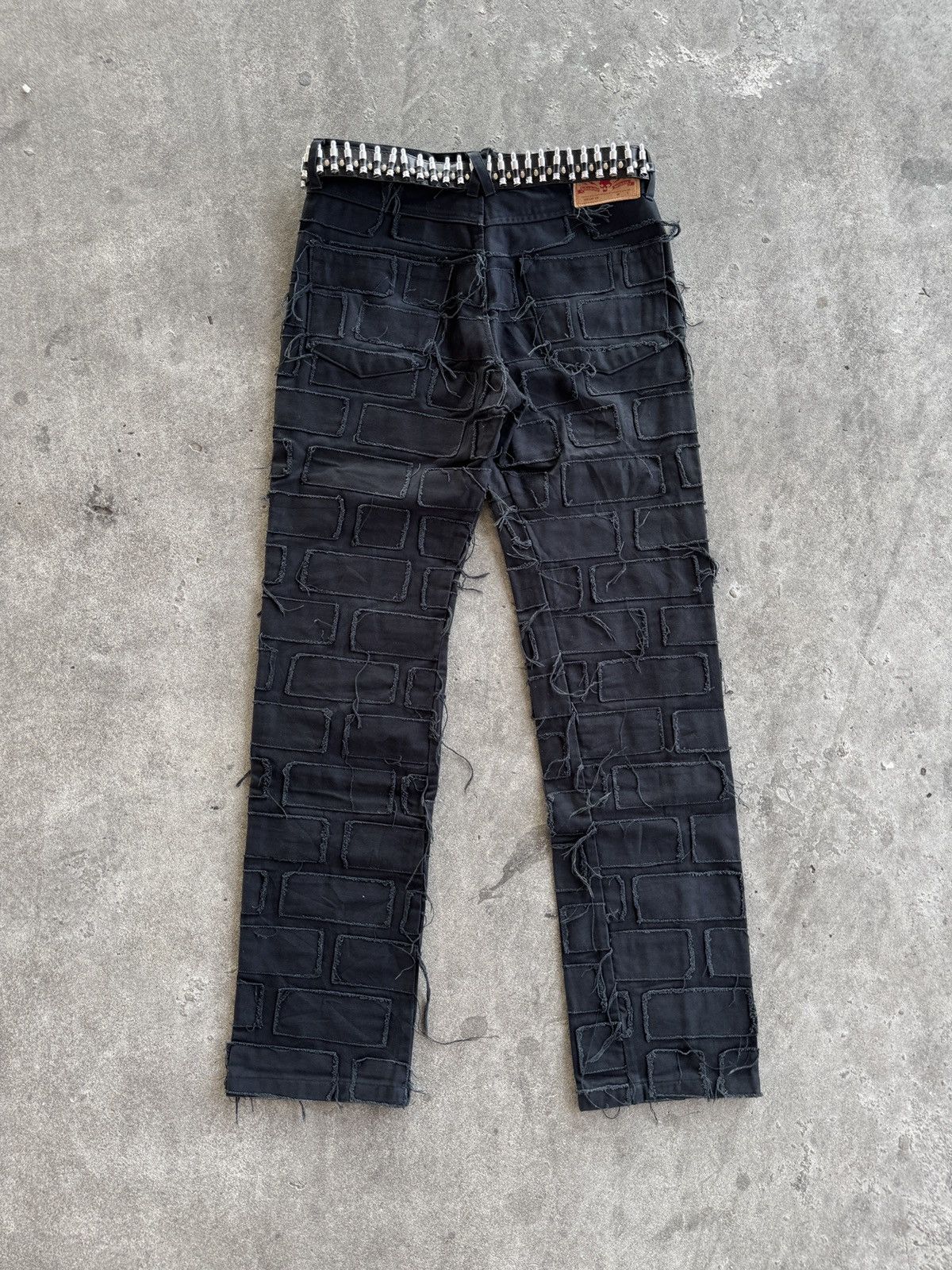 Japanese Brand 🔥Rare Hundred Club Destroy Anarchy Crush Patch Demin Pants Size US 32 / EU 48 - 1 Thumbnail
