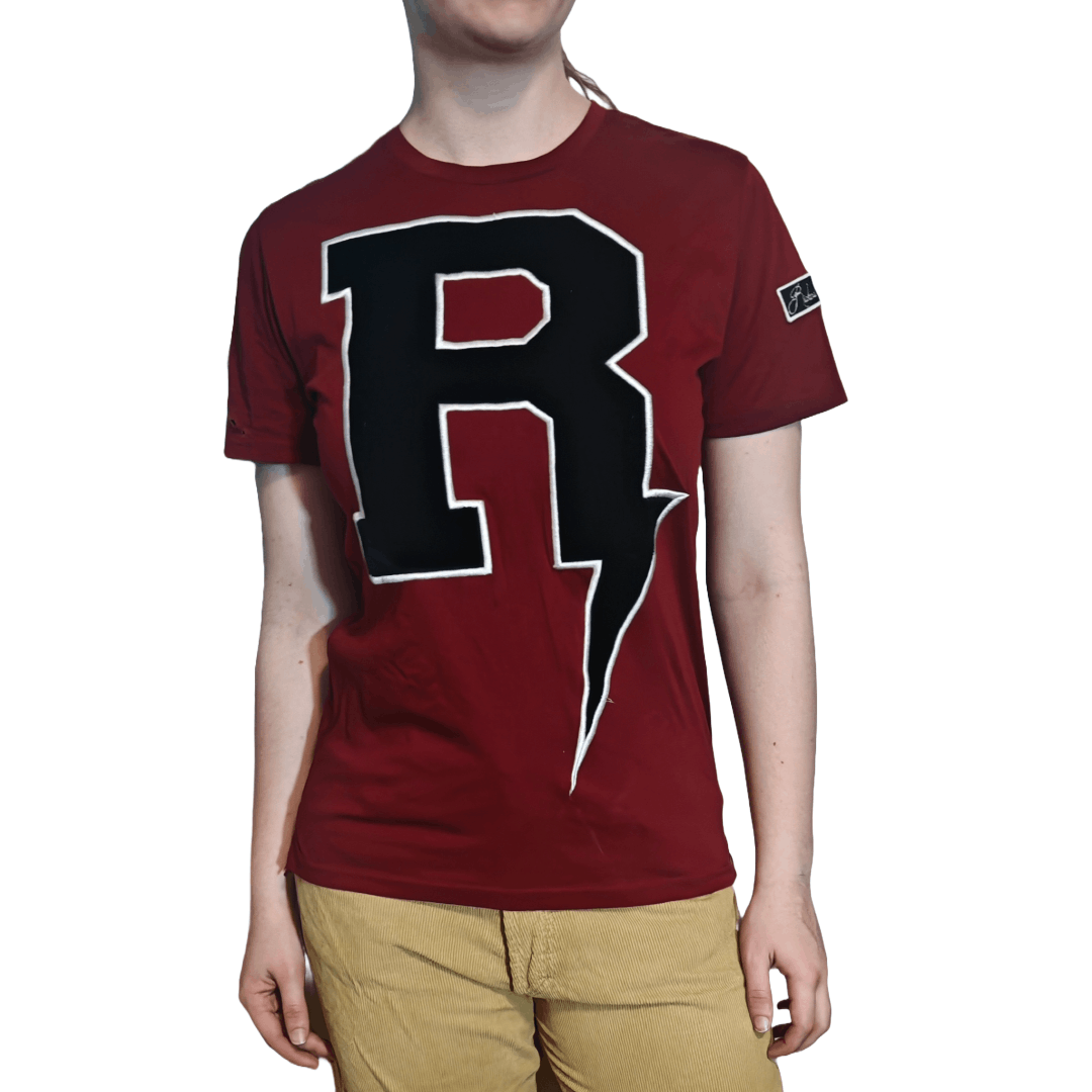 Designer Richard Valentine Thunderbolt Logo T-Shirt Trashed Size US S / EU 44-46 / 1 - 1 Thumbnail