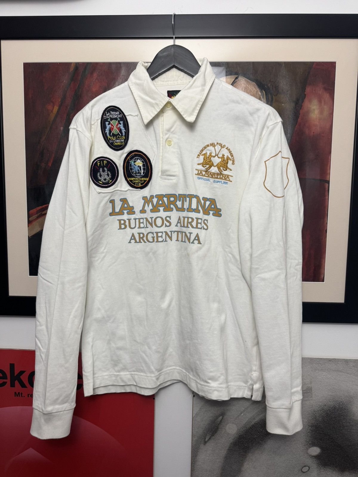 La Martina Vintage La Martina Argentina Rugby Polo Shirt Streetwear Y2k Size US L / EU 52-54 / 3 - 1 Thumbnail