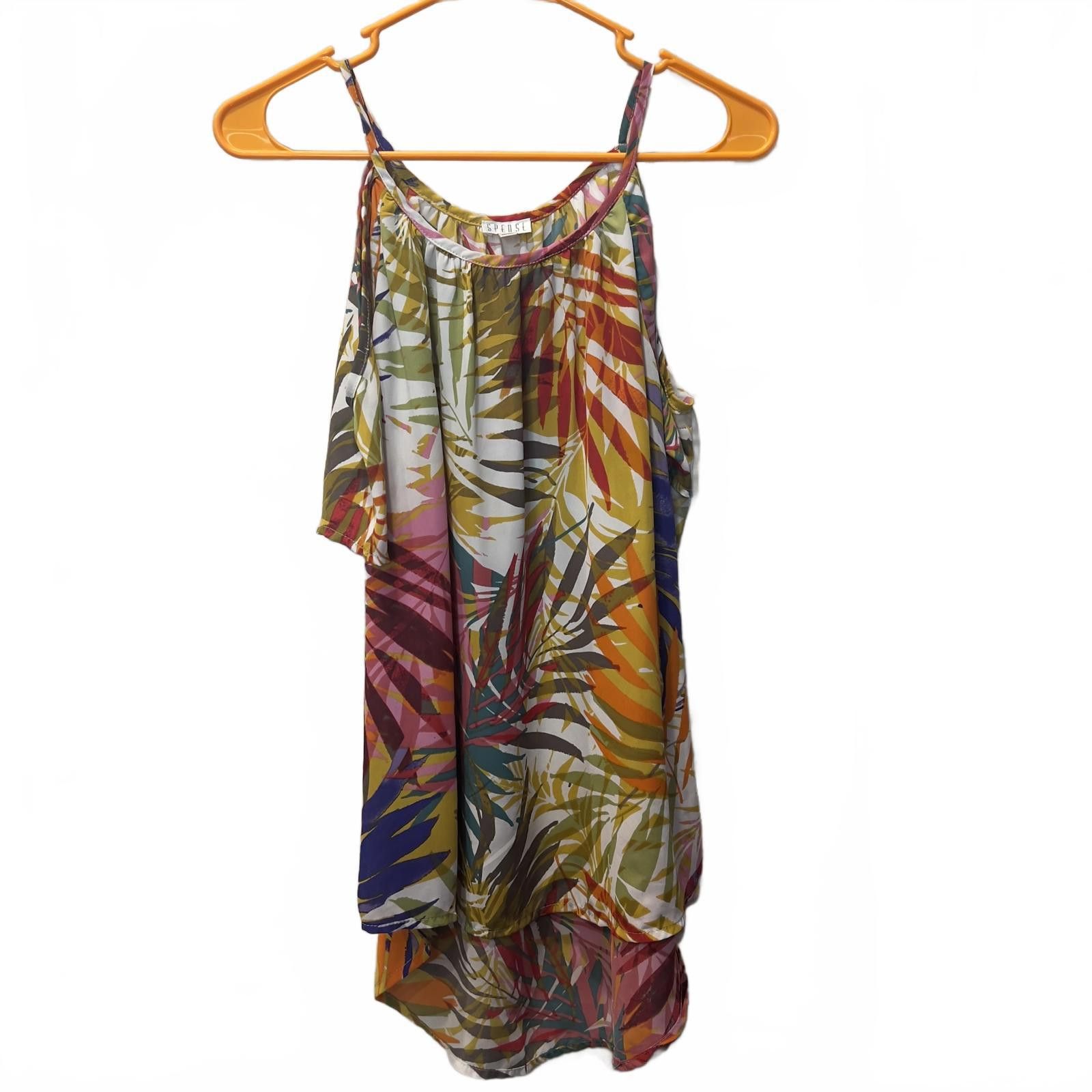 Other Colorful Tropical Print Cold Shoulder Blouse Size S / US 4 / IT 40 - 1 Thumbnail