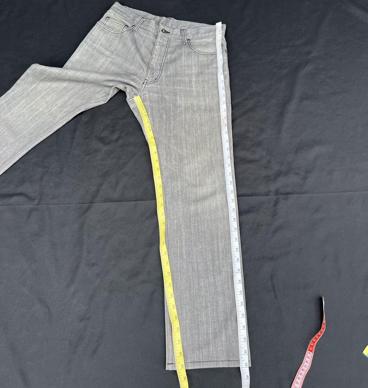Lanvin Vintage Lanvin Collection Stretch Grey Denim Jeans Size US 31 - 22 Thumbnail