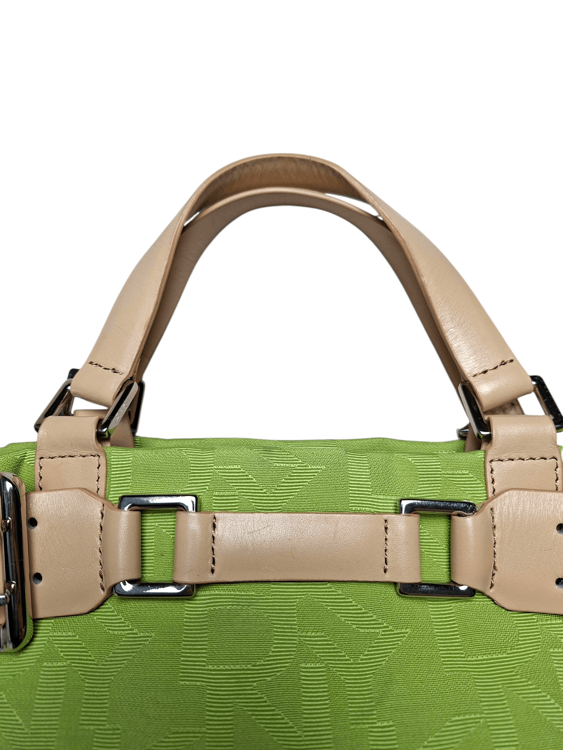 DKNY DKNY Y2K Lime Green Monogram Buckle Bag Size ONE SIZE - 4 Thumbnail