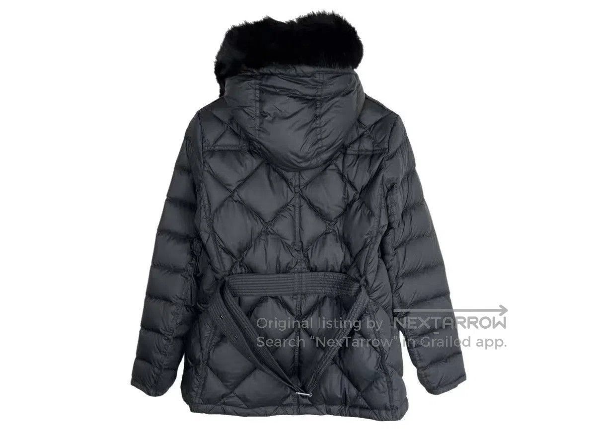 Burberry Black Quilted Hooded Coat w/ Faux Fur Trim. Size US S / EU 44-46 / 1 - 2 Thumbnail