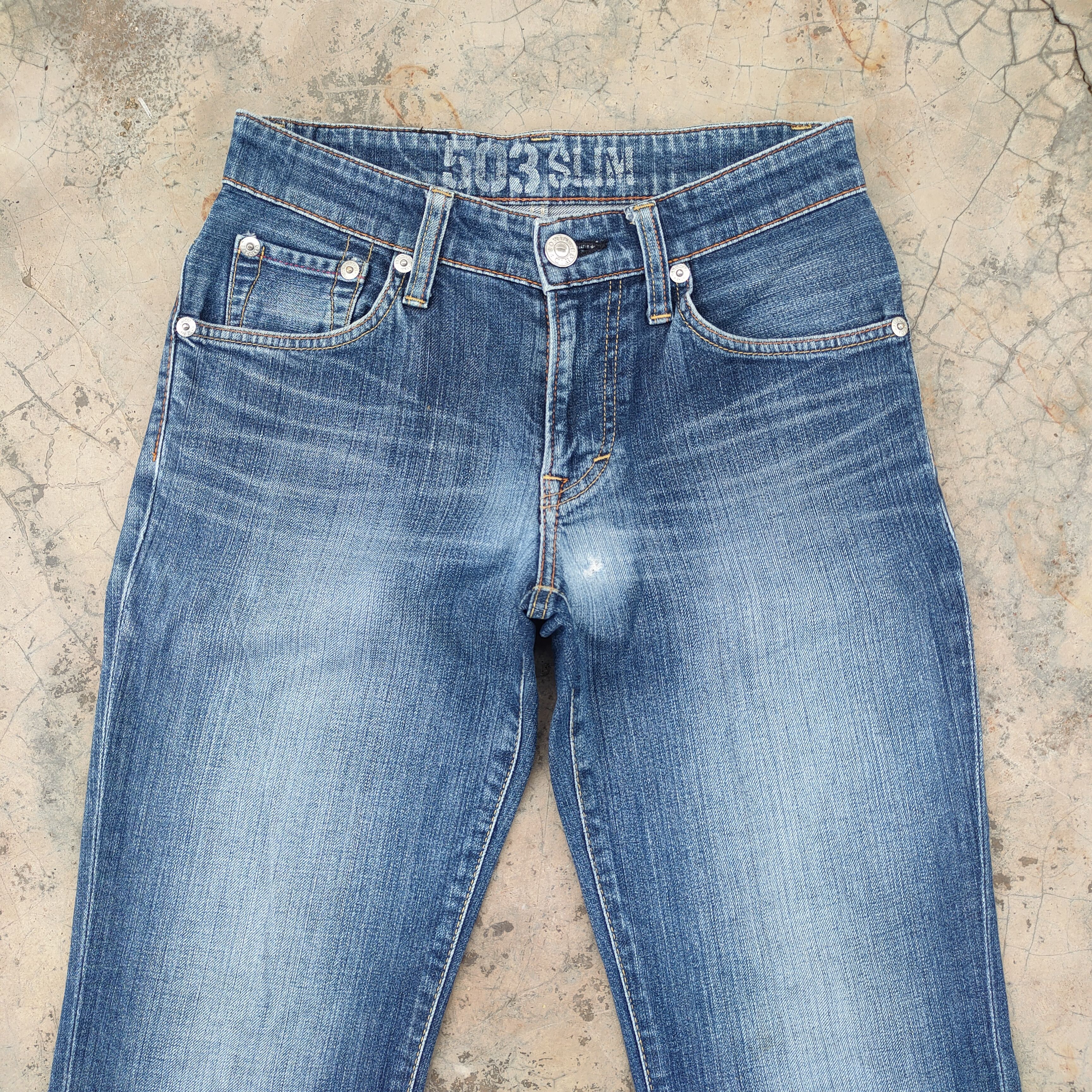 Edwin VINTAGE EDWIN BLUE TRIP FADED JEAN DENIM PANTS Size US 30 / EU 46 - 3 Thumbnail