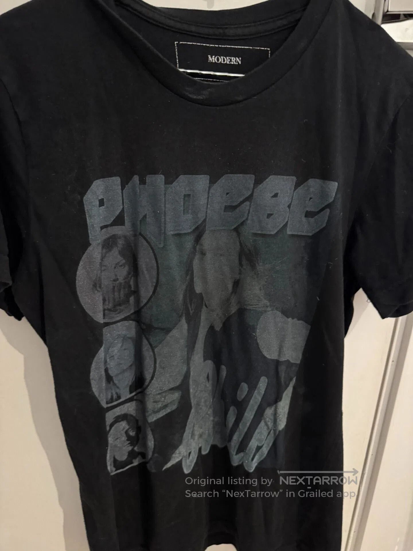 Phoebe Philo modern man black graphic t-shirt size M. Size US M / EU 48-50 / 2 - 4 Thumbnail