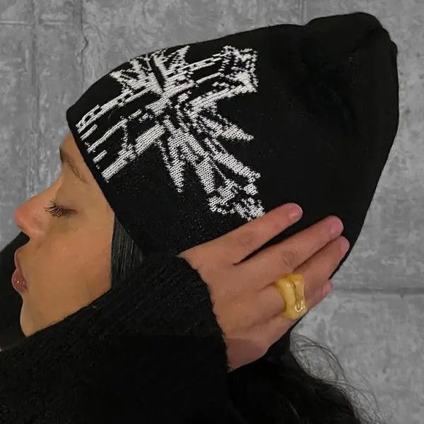 VIBE Wool Acrylic Knitted Beanie Casual Skullies Size ONE SIZE - 8 Thumbnail
