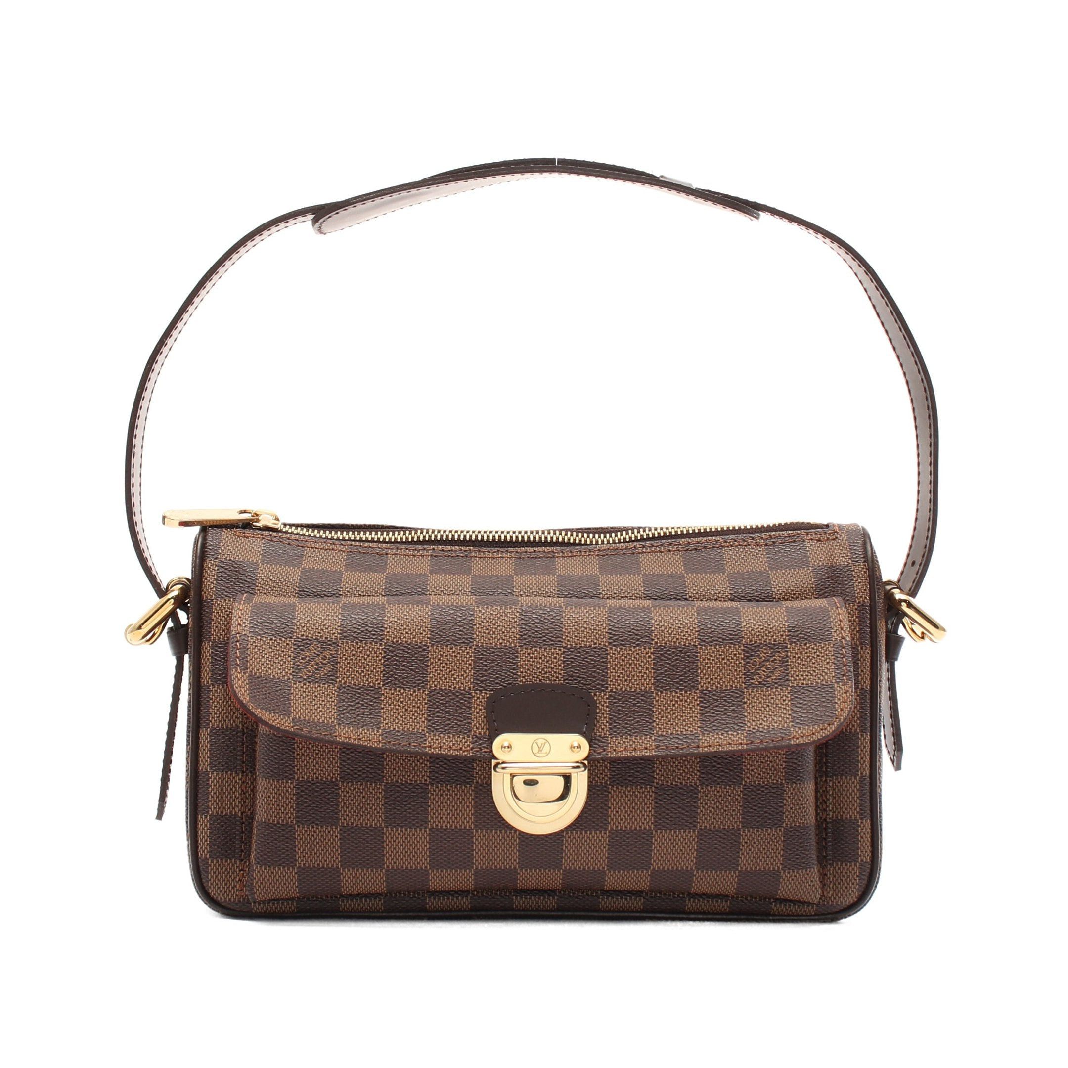 Louis Vuitton Louis Vuitton Ravello Gm Damier Ebene Shoulder Bag Leather Brown Size ONE SIZE - 1 Thumbnail