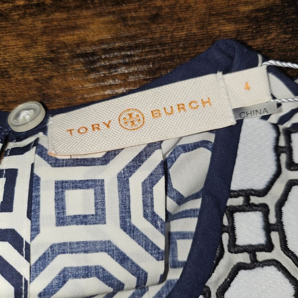 Tory Burch NWT Tory Burch Gloria Geometric Top 4 Small Size S / US 4 / IT 40 - 3 Thumbnail