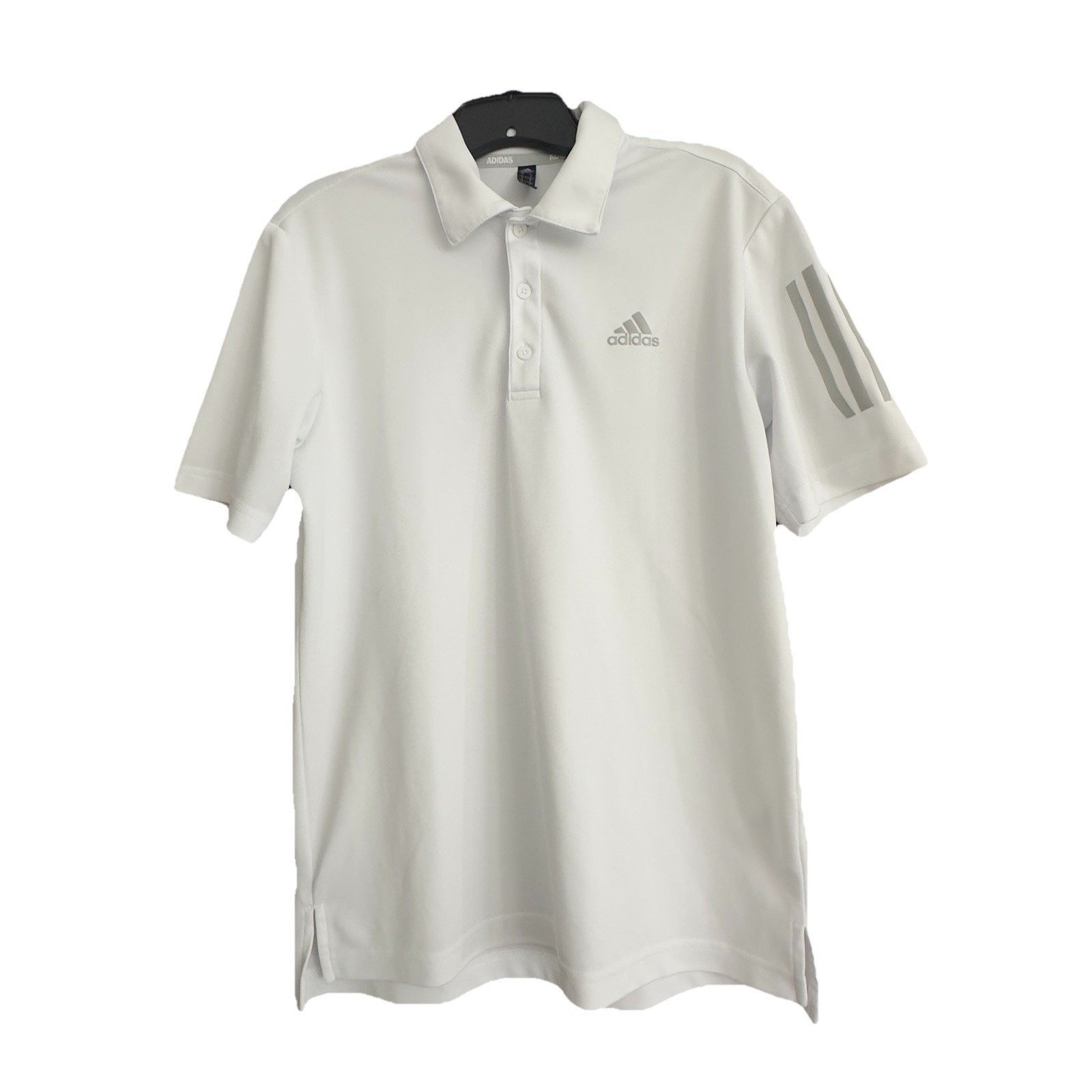 Adidas Adidas 3 Stripe Men’s Size S Button Short Sleeve Golf Shirt Size US S / EU 44-46 / 1 - 1 Thumbnail