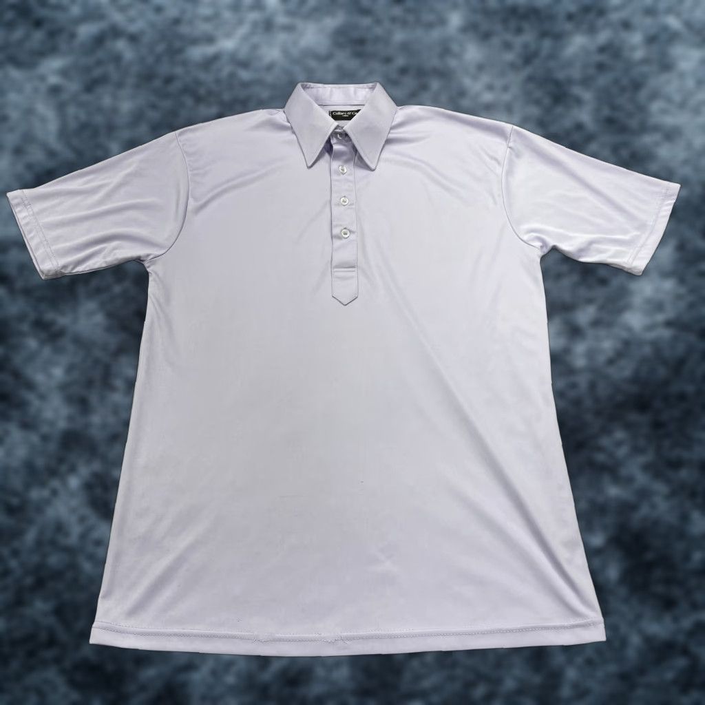 Collars & Co Polo Shirt Mens Large Purple Casual Golf Short Sleeve Summer