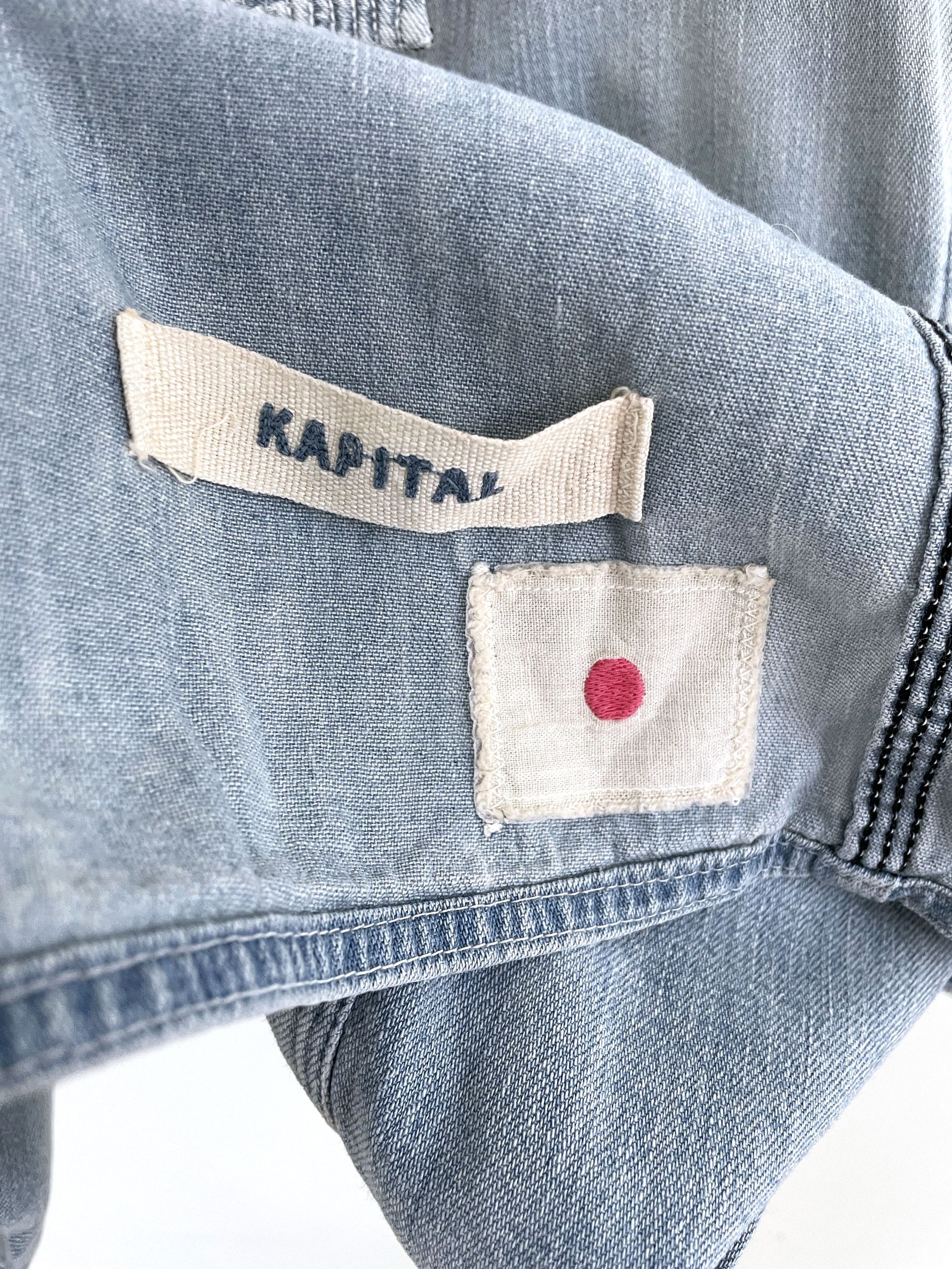Kapital Cargo Denim Shirt Size US L / EU 52-54 / 3 - 7 Thumbnail
