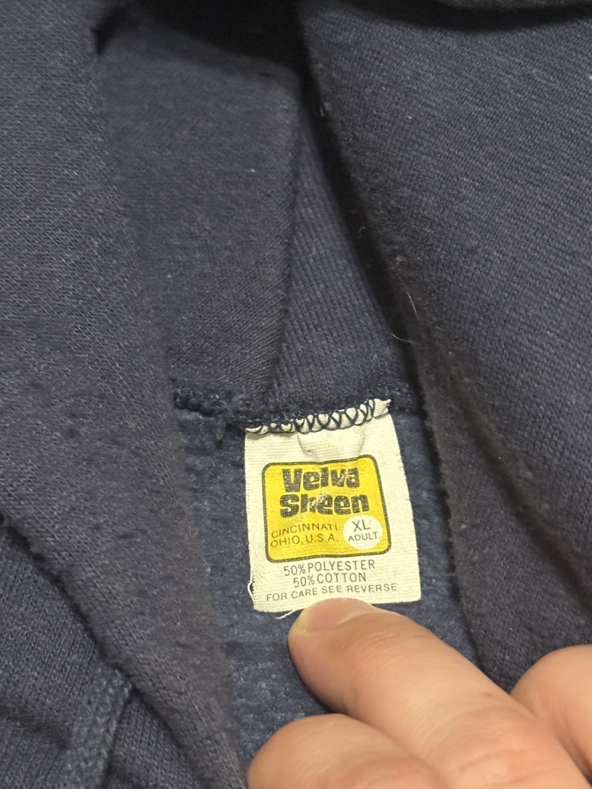 Velva Sheen Vintage Duke University Hoodie 70s 80s XL Made in USA 22x28 Size US XL / EU 56 / 4 - 3 Thumbnail