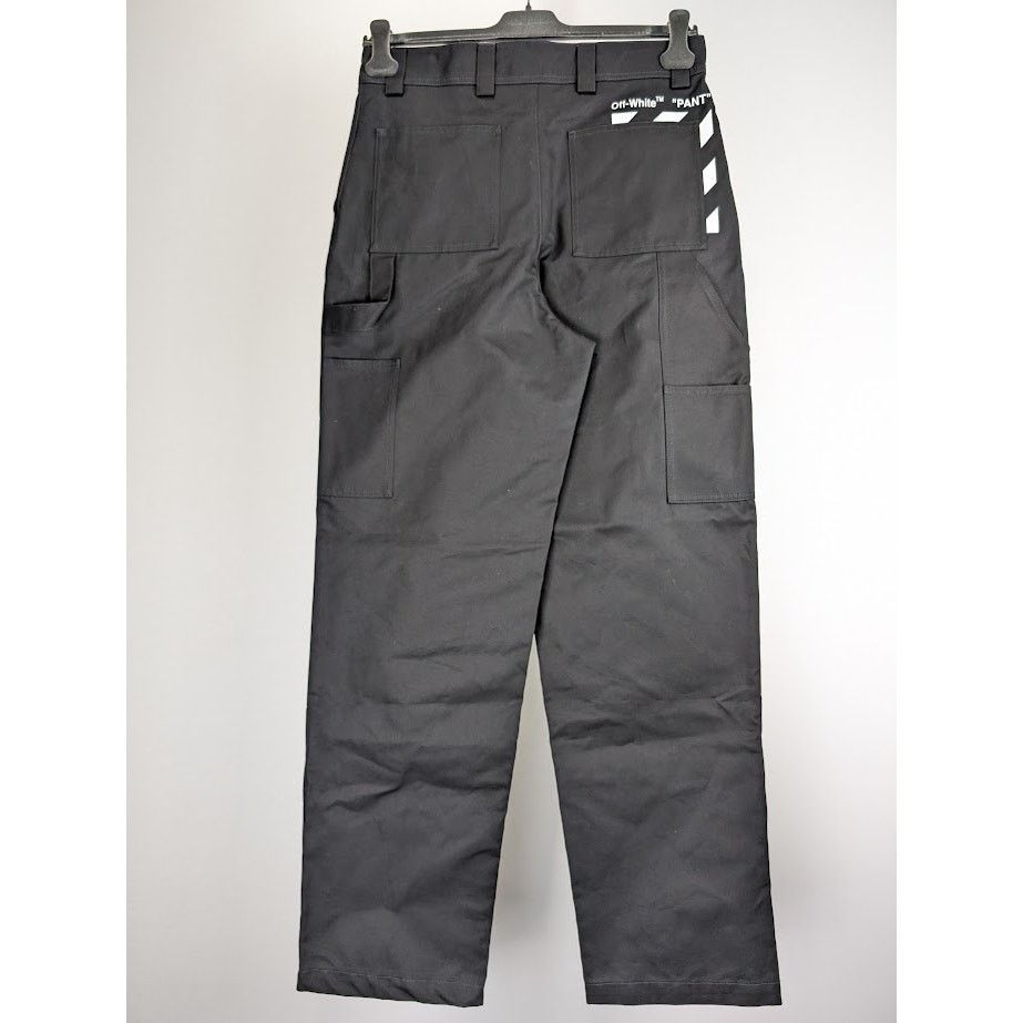 Off-White o1rshd1 Diag Pkt Carpenter Pant in Black/White Size US 30 / EU 46 - 11 Thumbnail