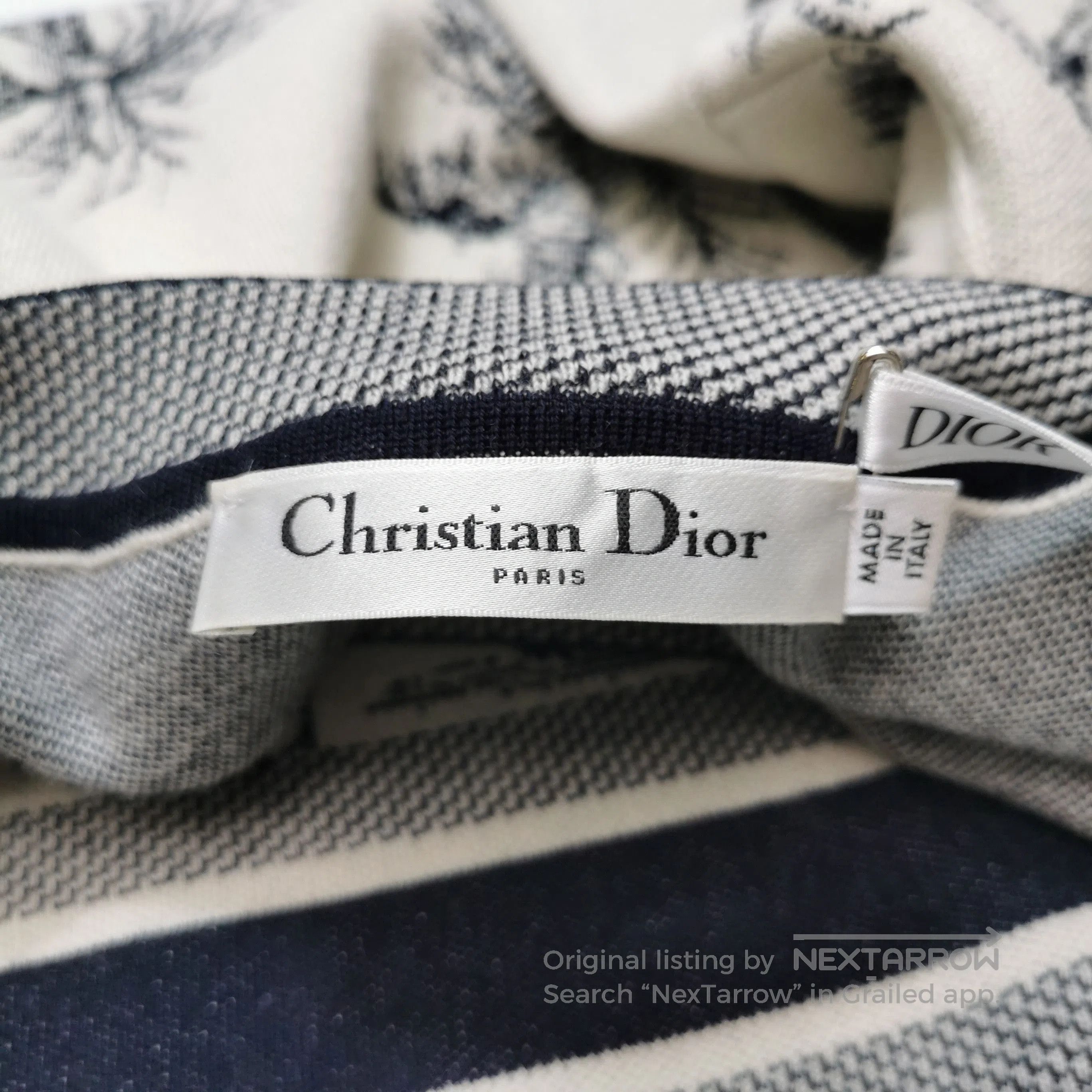 Dior Dior Chez Moi Beige Palm Tree Knit Sweater US2. Size XS / US 0-2 / IT 36-38 - 5 Thumbnail