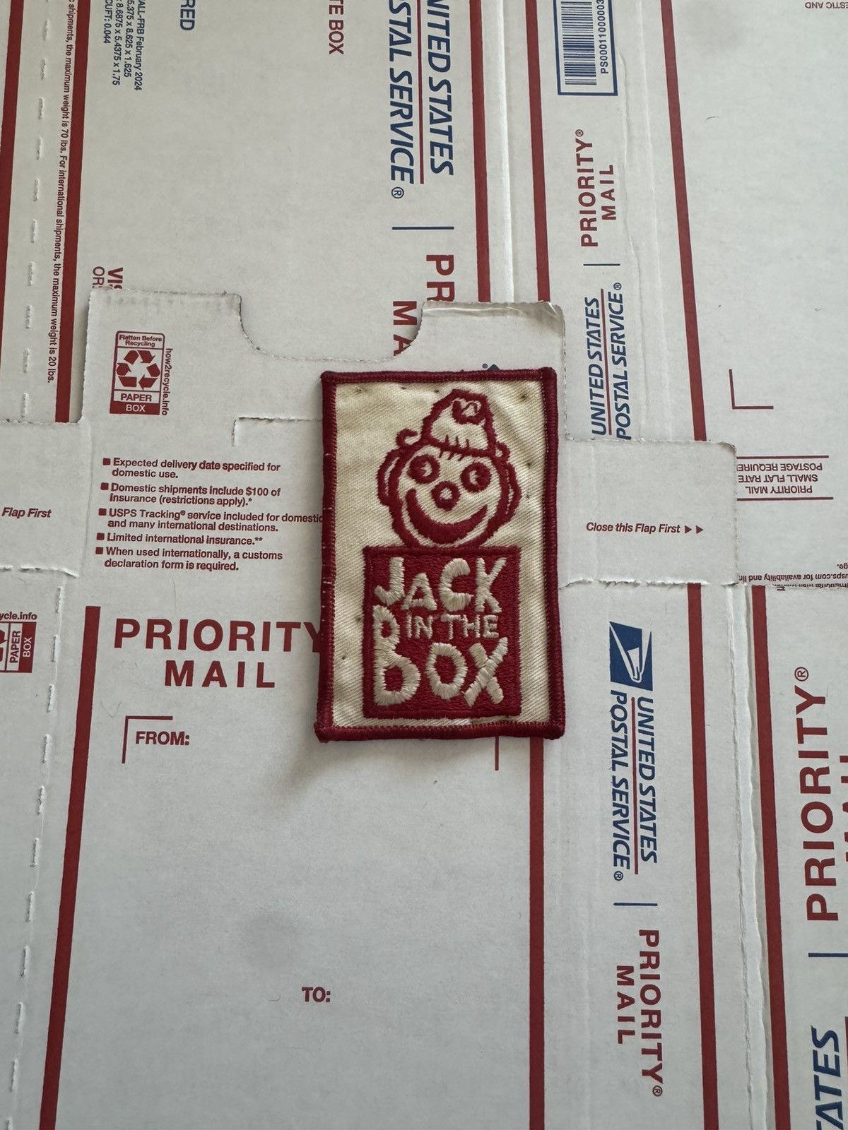 Junk Food 90s Jack in the Box Vintage Cartoon Style Sew On Patch USA Size ONE SIZE - 2 Thumbnail