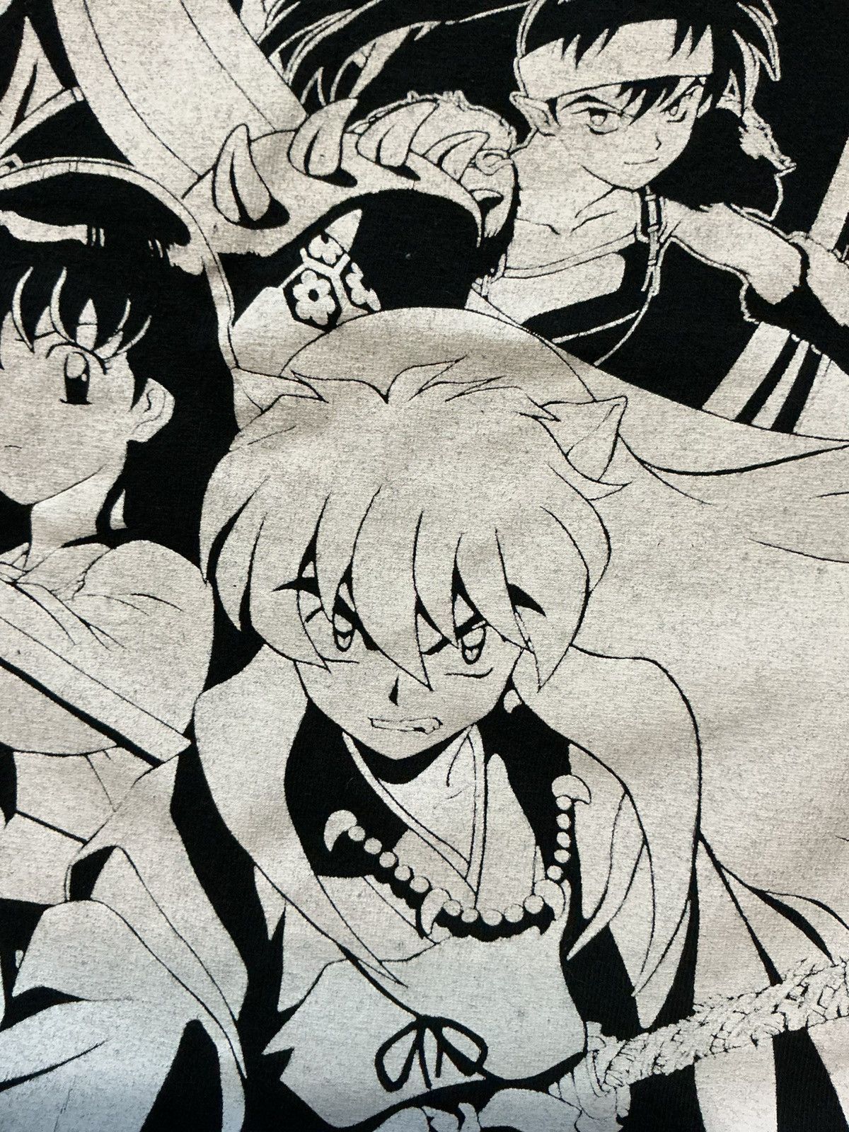 Other Inuyasha Sunrise 2009 Anime Manga Black Graphic T-Shirt Size US XL / EU 56 / 4 - 7 Thumbnail