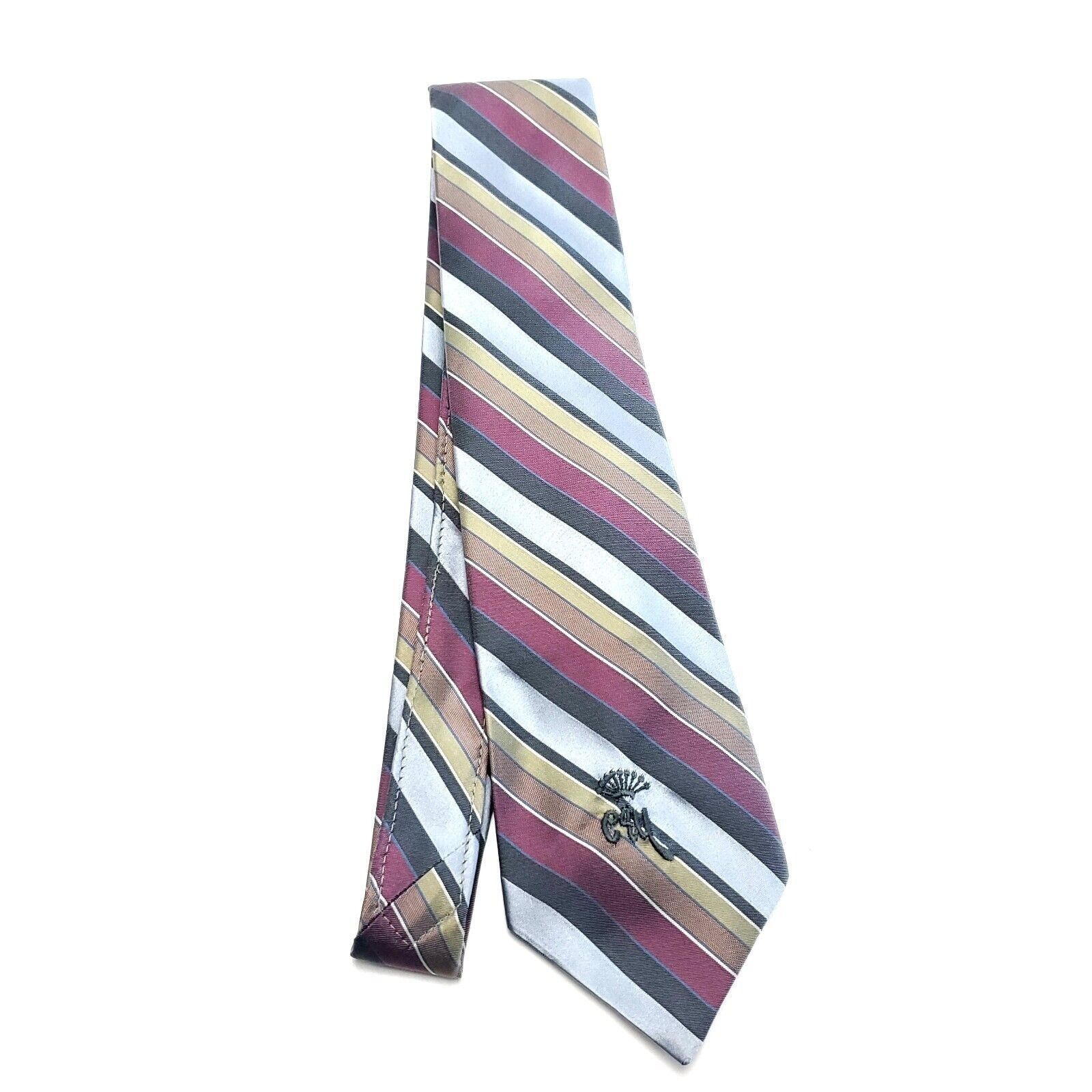 Countess Mara Countess Mara Red Orange Multi Colored Silk Tie Woven Short Size ONE SIZE - 5 Thumbnail