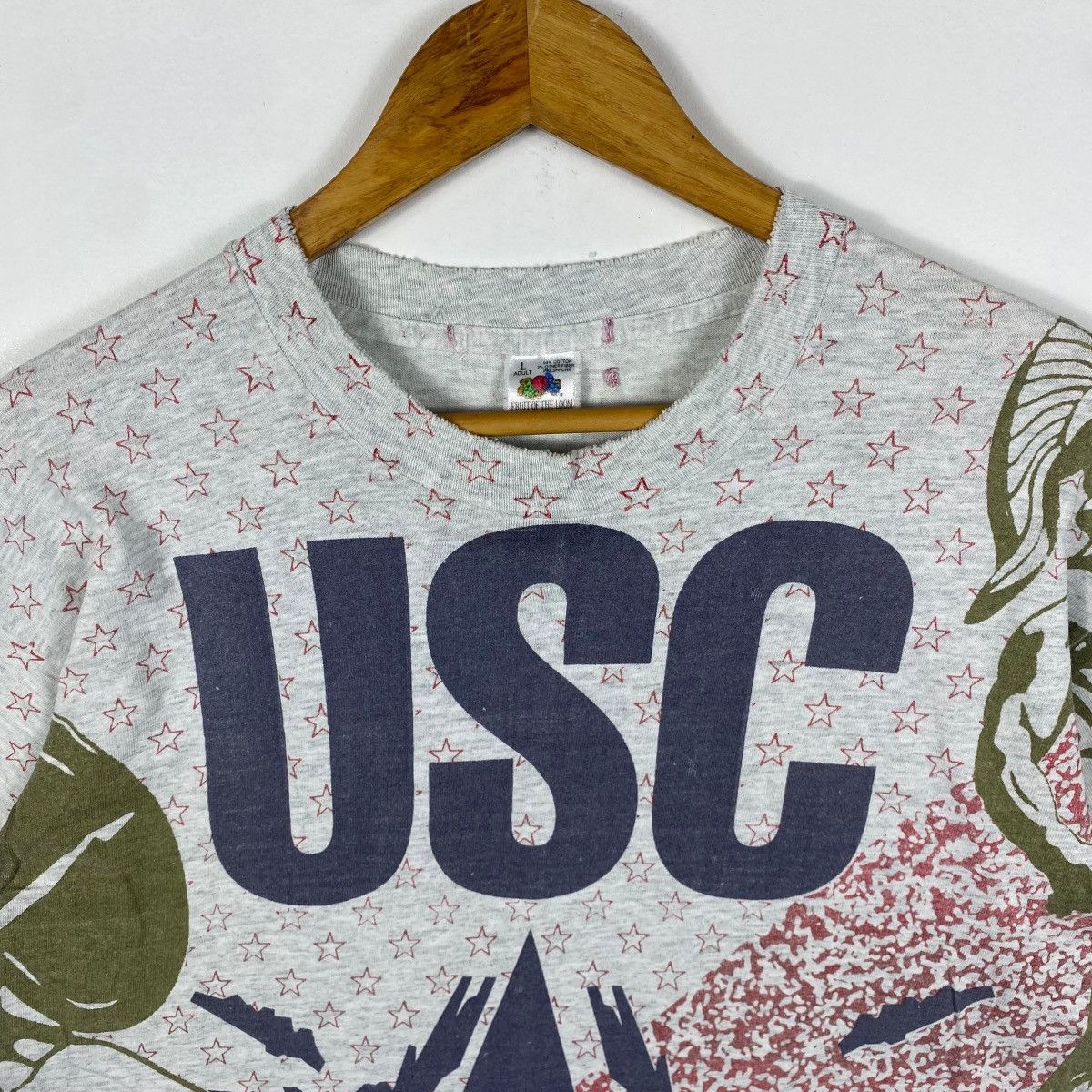 Vintage Vintage 90's USC University Southern California Fullprint Size US L / EU 52-54 / 3 - 2 Thumbnail