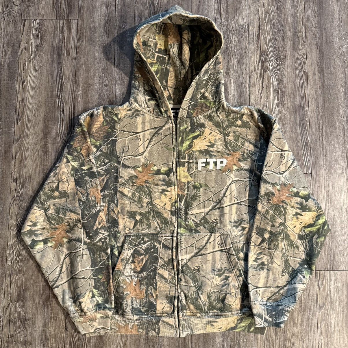 Fuck The Population FTP TREE CAMO ZIP UP HOODIE | Grailed