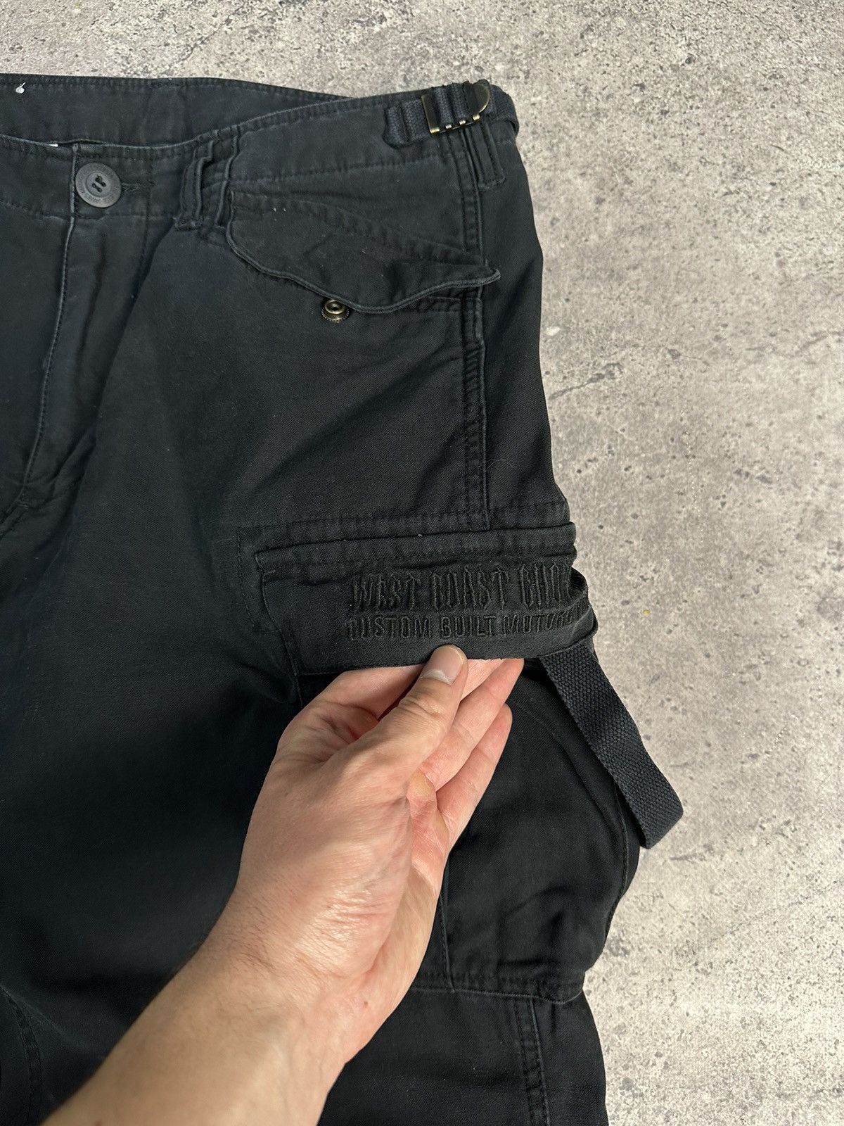 Vintage × West Coast Choppers Vintage West Choppers Cargo Pants Black Archival Y2K Size US 32 / EU 48 - 7 Thumbnail