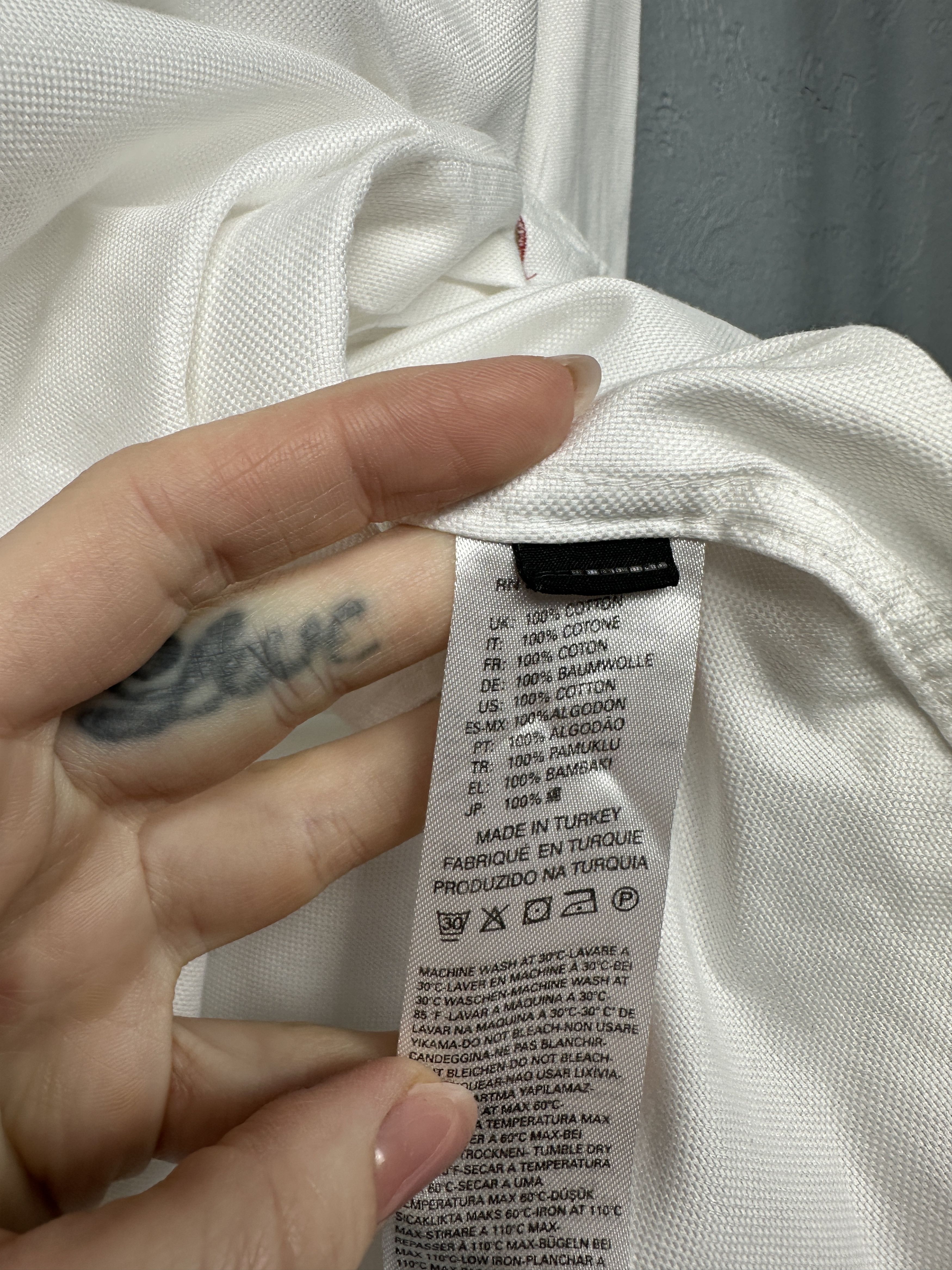 Diesel Diesel Mens Long Sleeve White Shirt Size US M / EU 48-50 / 2 - 8 Thumbnail