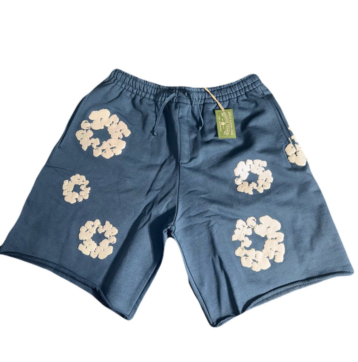 DENIM TEARS COTTON WREATH SHORT NAVY 💙 - SIZE XL