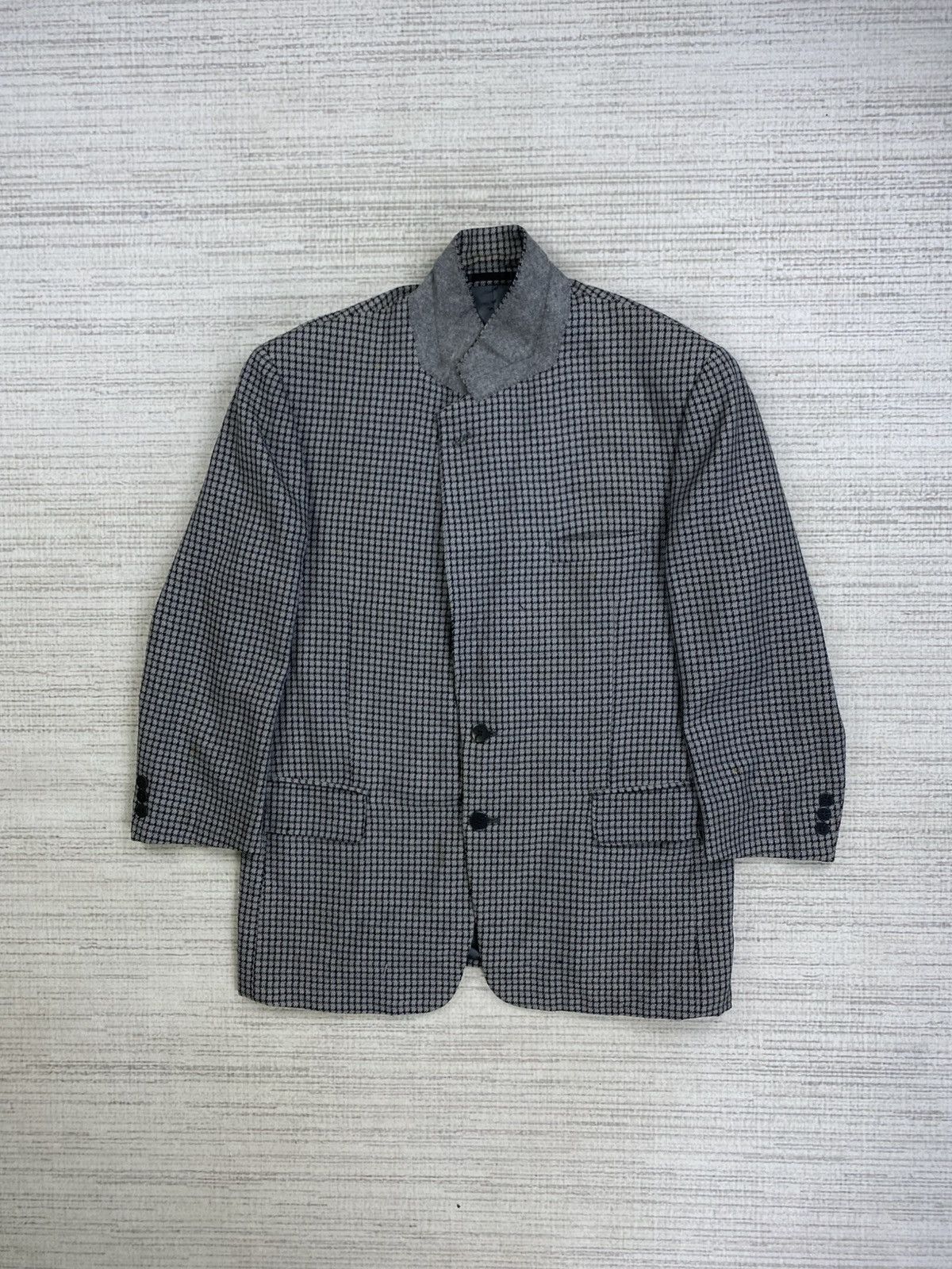 Alfred Dunhill × Japanese Brand × Vintage Vintage Dunhill Plaid Double Breasted Blazer Jacket Size US M / EU 48-50 / 2 - 5 Thumbnail