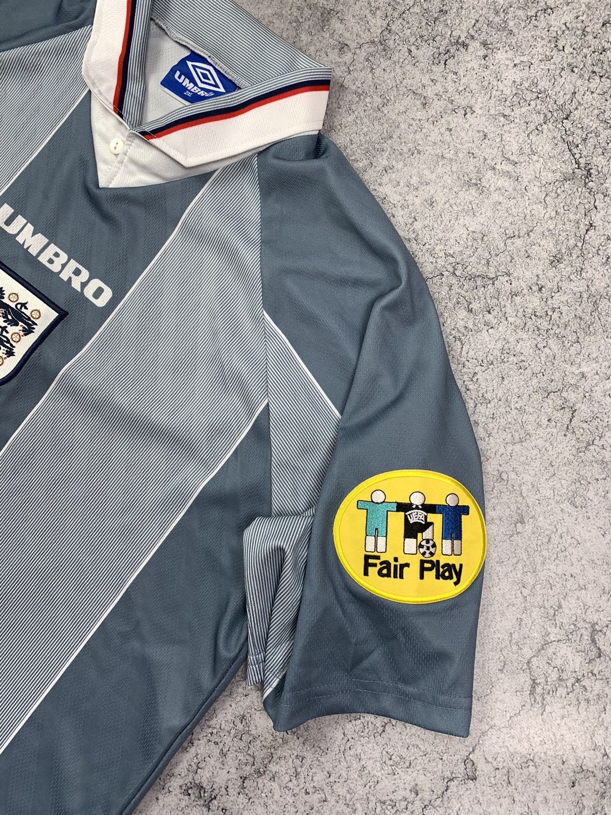 Other Umbro ENGLAND 1996-1997 Gascoigne 8 Away Replica Jersey XL Size US XL / EU 56 / 4 - 5 Thumbnail