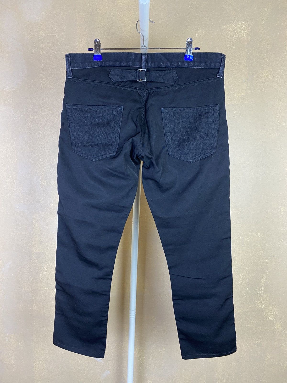 Junya Watanabe Junya Watanabe Man-AD15 Distressed Cinch-Back Denim Pants Size US 33 - 2 Thumbnail