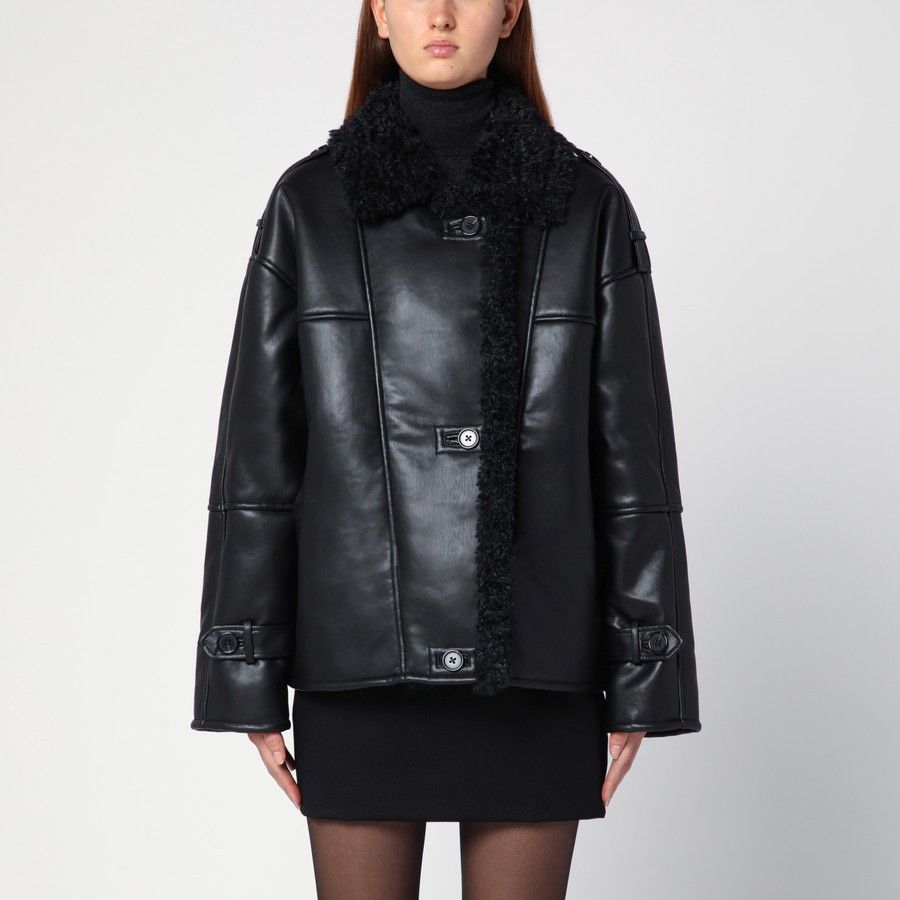 o1d2blof1024 Brooklyn Aviator Jacket in Black