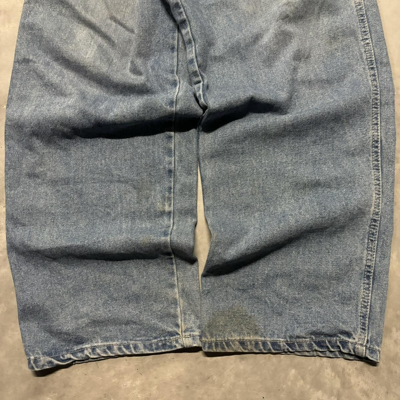 Japanese Brand × Vintage Crazy Vintage Y2K/2000s Baggy Medium Wash Skater Carpenter Workwear Denim Jeans! Size US 38 / EU 54 - 6 Thumbnail