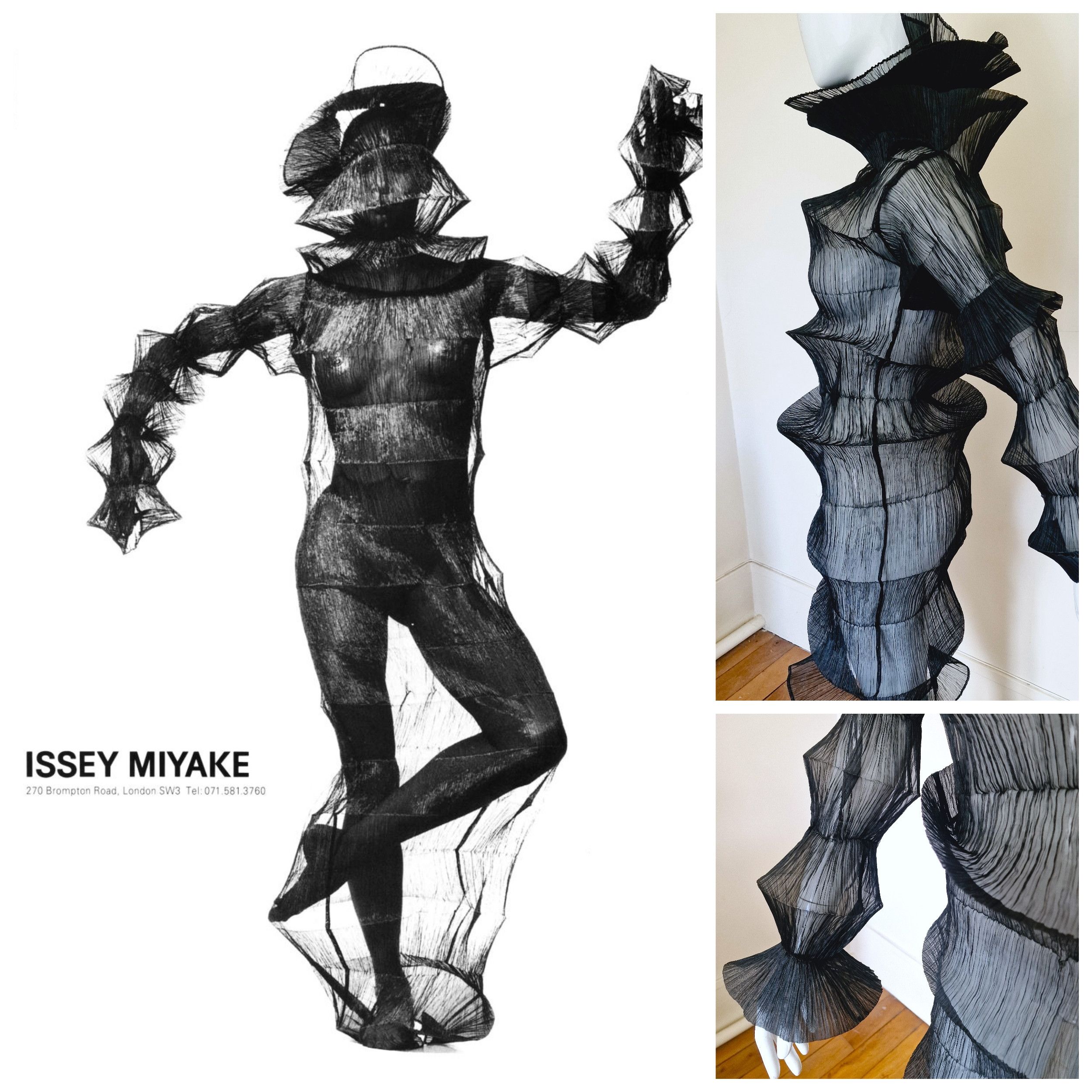 Issey Miyake Issey Miyake 1994 S/S Flying Saucer Pleated Gown Dress Size M / US 6-8 / IT 42-44 - 1 Thumbnail