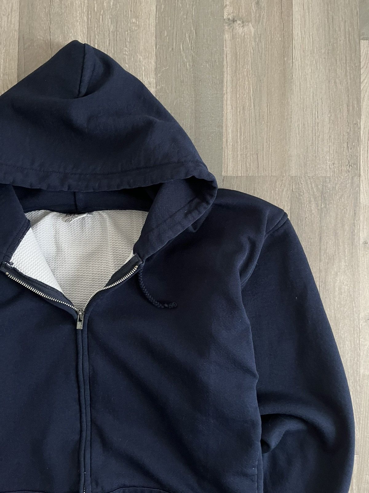 Vintage 80s Pluma Waffle Lined Zip Hoodie Size US L / EU 52-54 / 3 - 4 Thumbnail