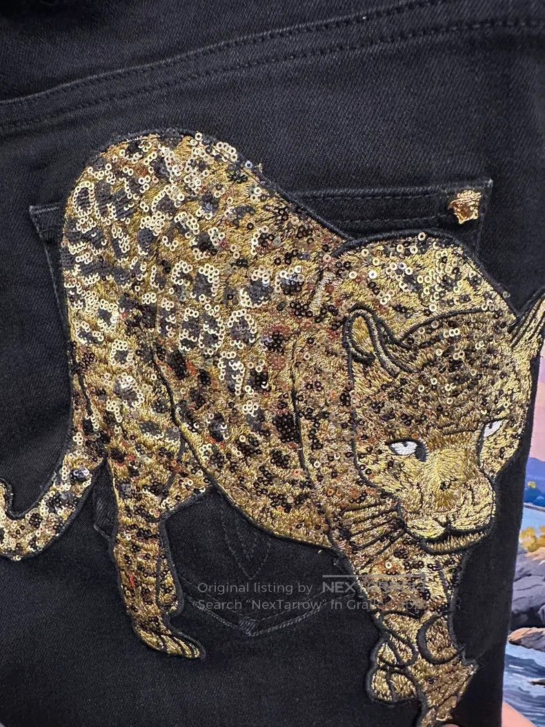 Versace Versace Heavy black jeans Size US 31 - 3 Thumbnail