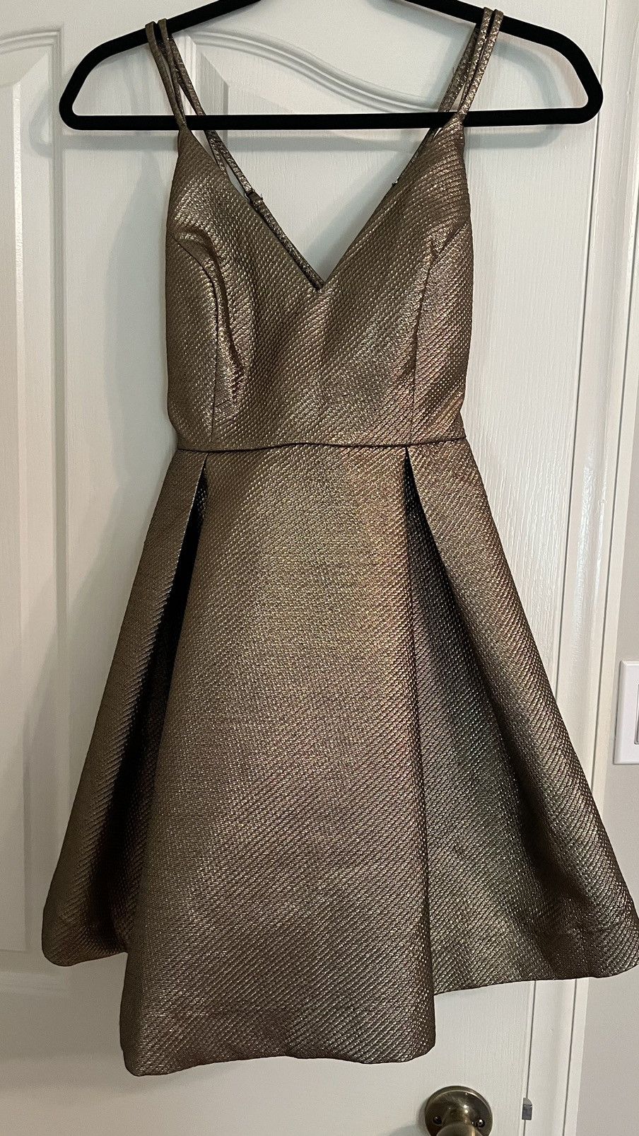Forever 21 Gold, mini formal dress Size S / US 4 / IT 40 - 1 Thumbnail